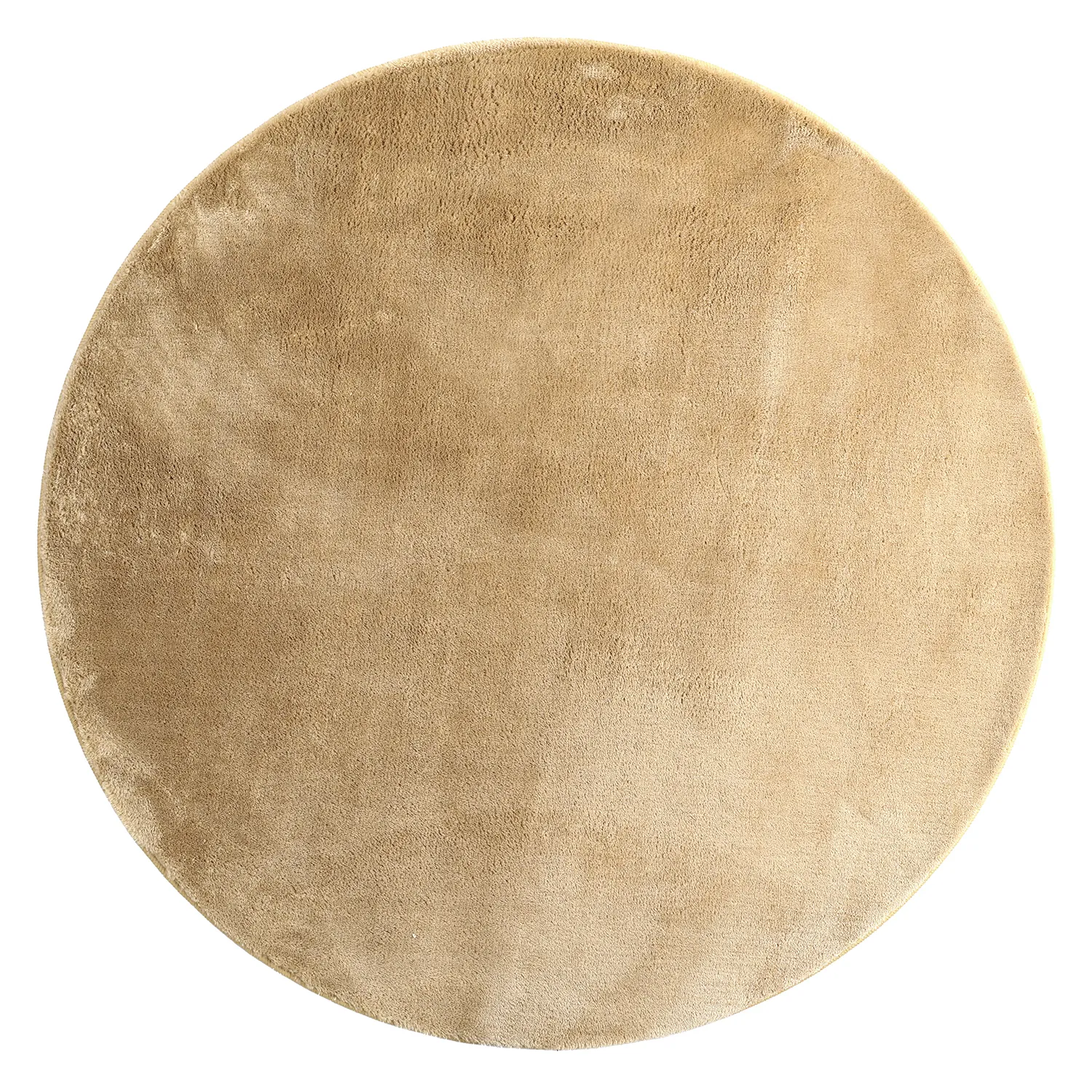 Tapis rond - Aranga Super Soft Fur (beige foncé)