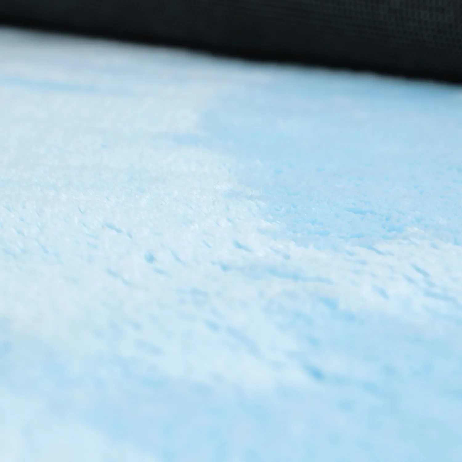 Tapis rond - Aranga Super Soft Fur (bleu clair)