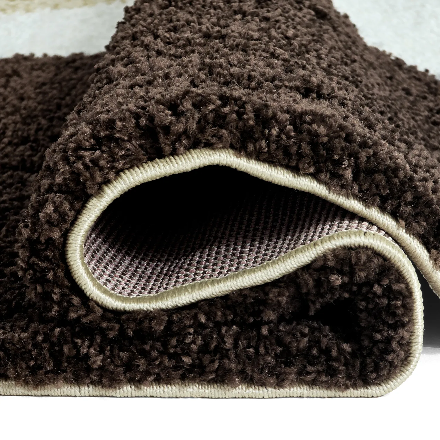 Tapis ronds - Chiniot (marron/beige/blanc)