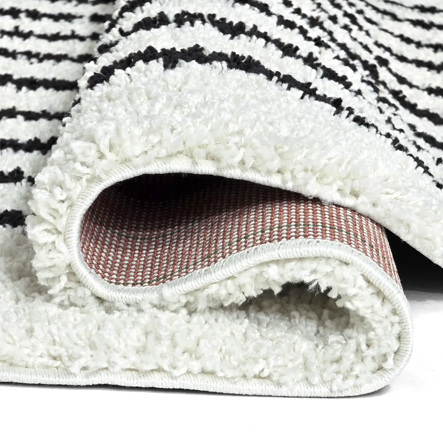 Tapis ronds - Cluny (blanc/noir)
