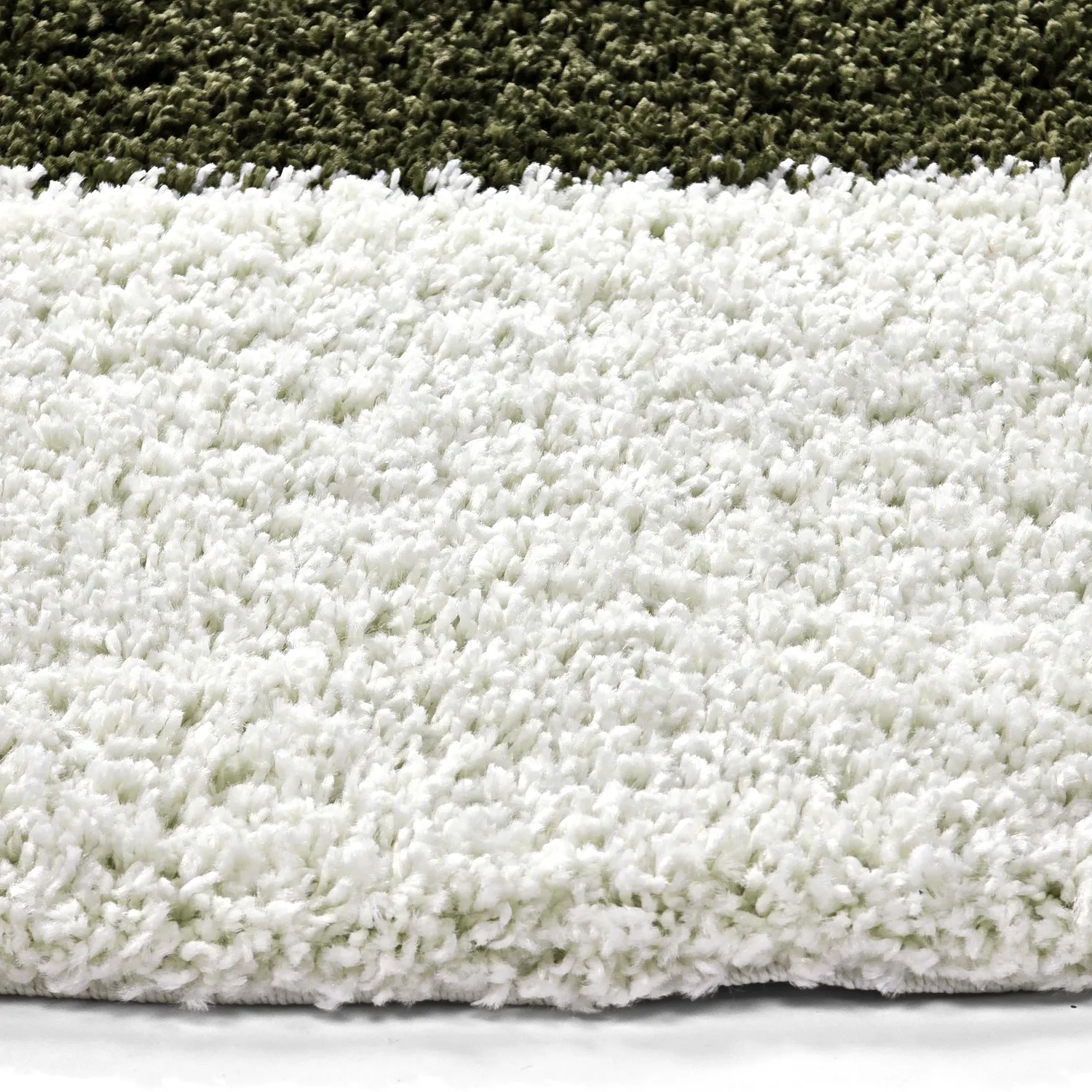 Tapis ronds - Gordes (vert/blanc)