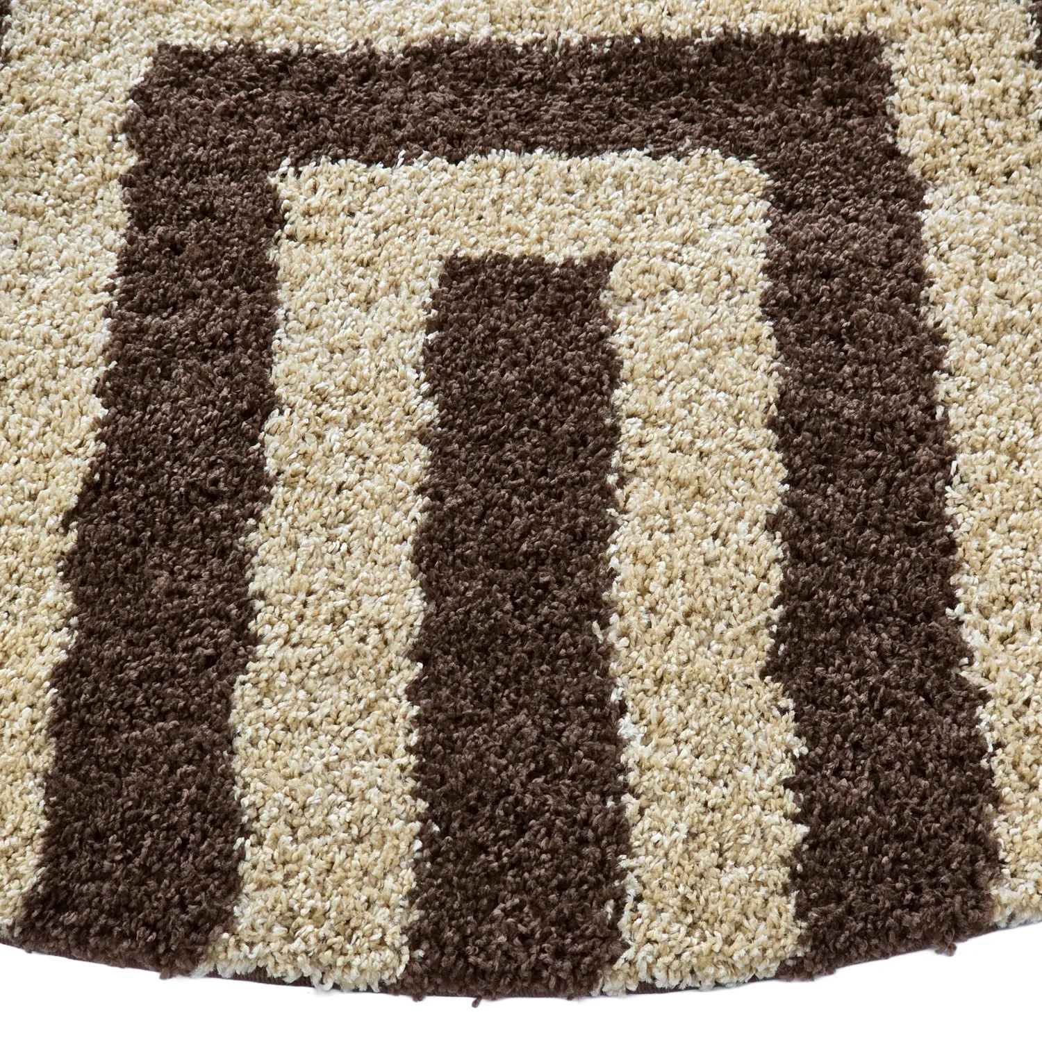 Tapis ronds - Imilchil (beige/marron)