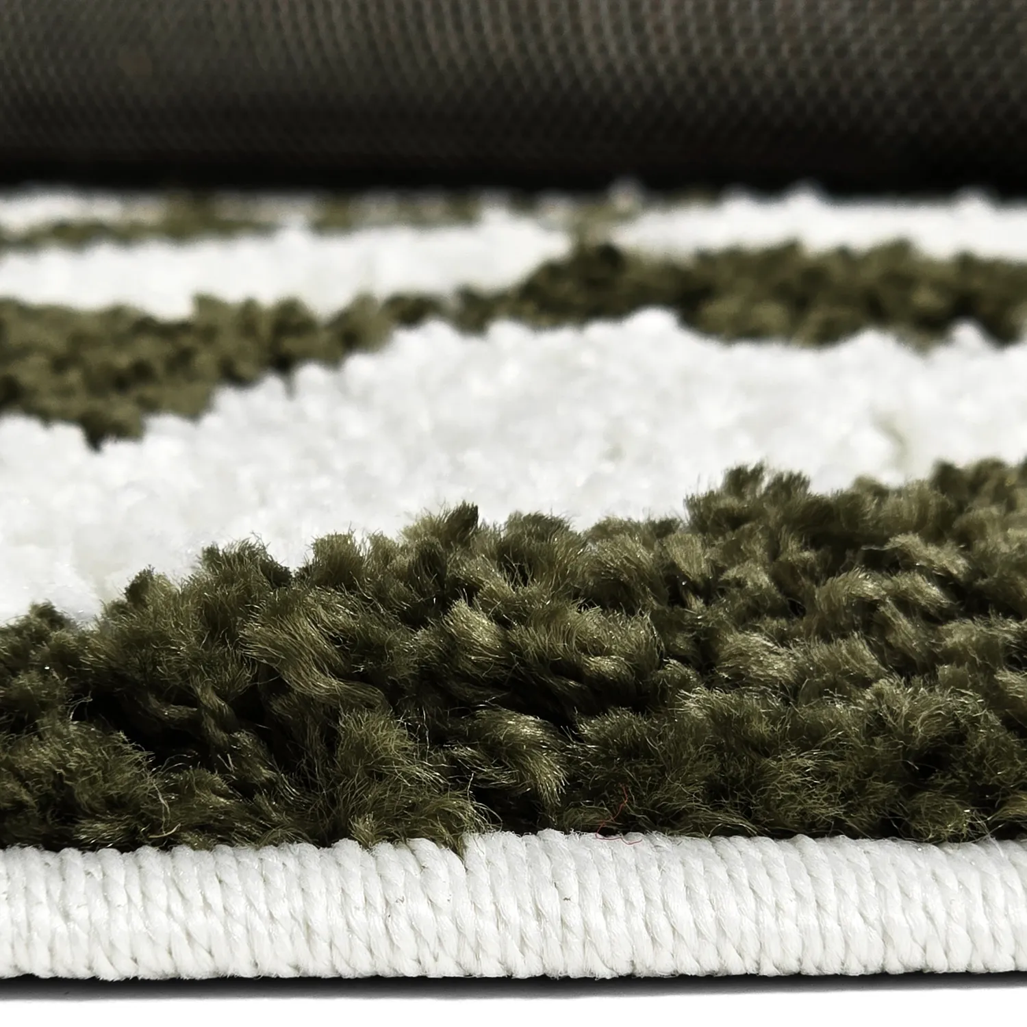 Tapis ronds - Imilchil (blanc/vert)