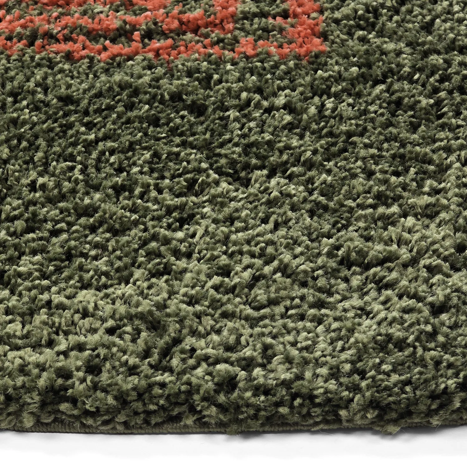 Tapis ronds - Zagora (vert/orange)