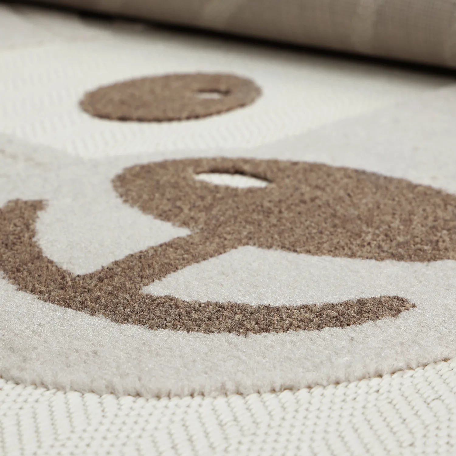 Tapis rond pour enfants - Kind Lion (crème)