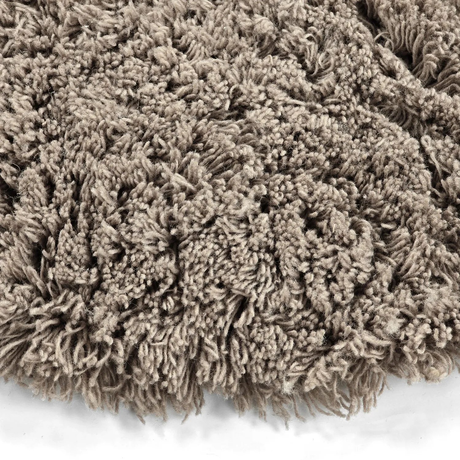 Tapis rond - Aliste Wool Shaggy (marron)