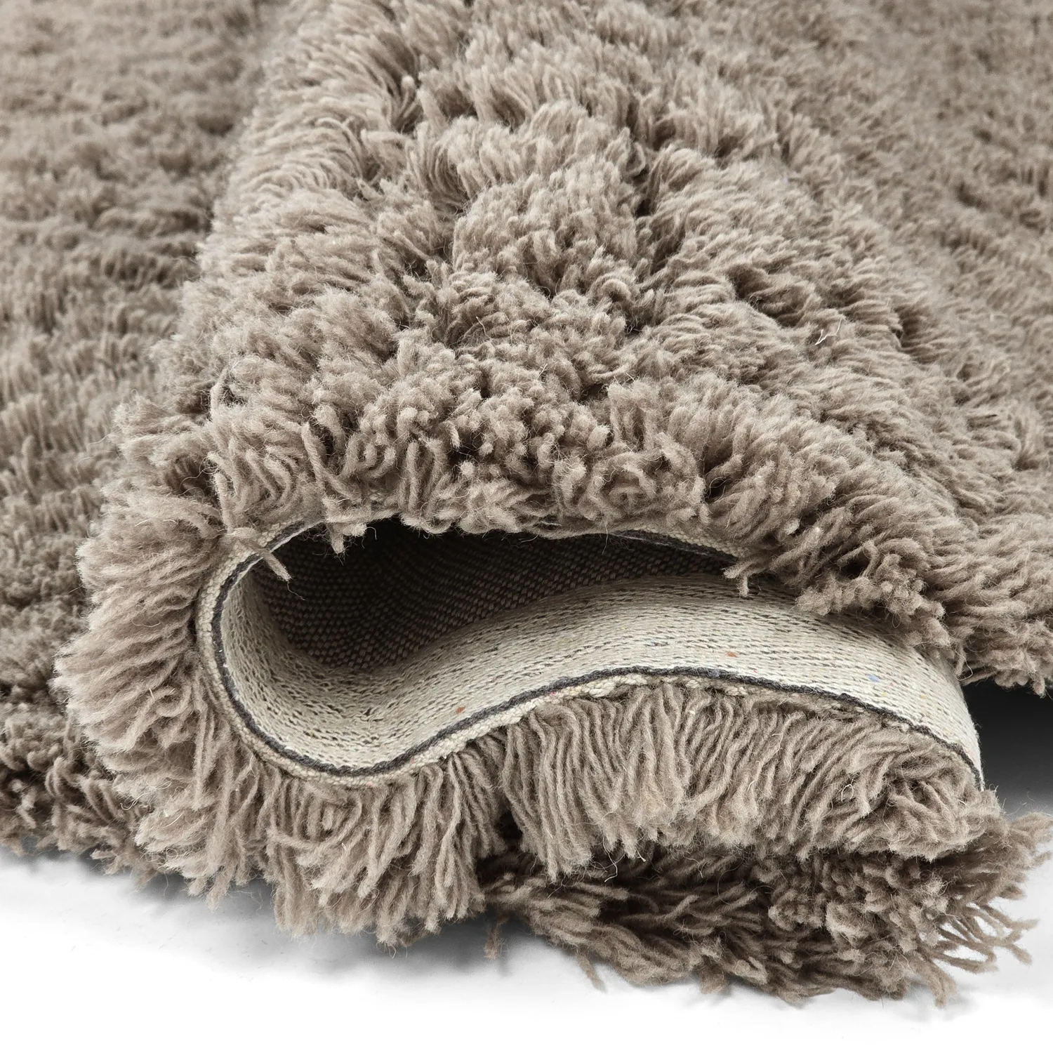 Tapis rond - Aliste Wool Shaggy (marron)
