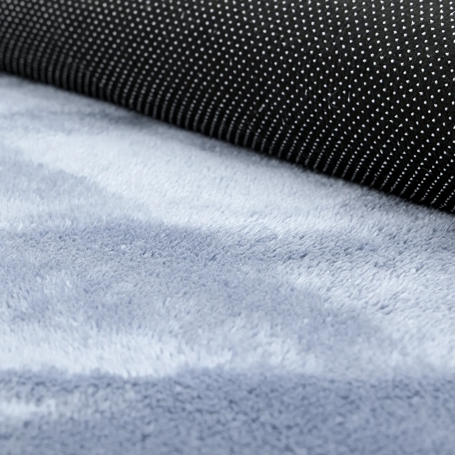 Tapis rond - Aranga Super Soft Fur (bleu acier)