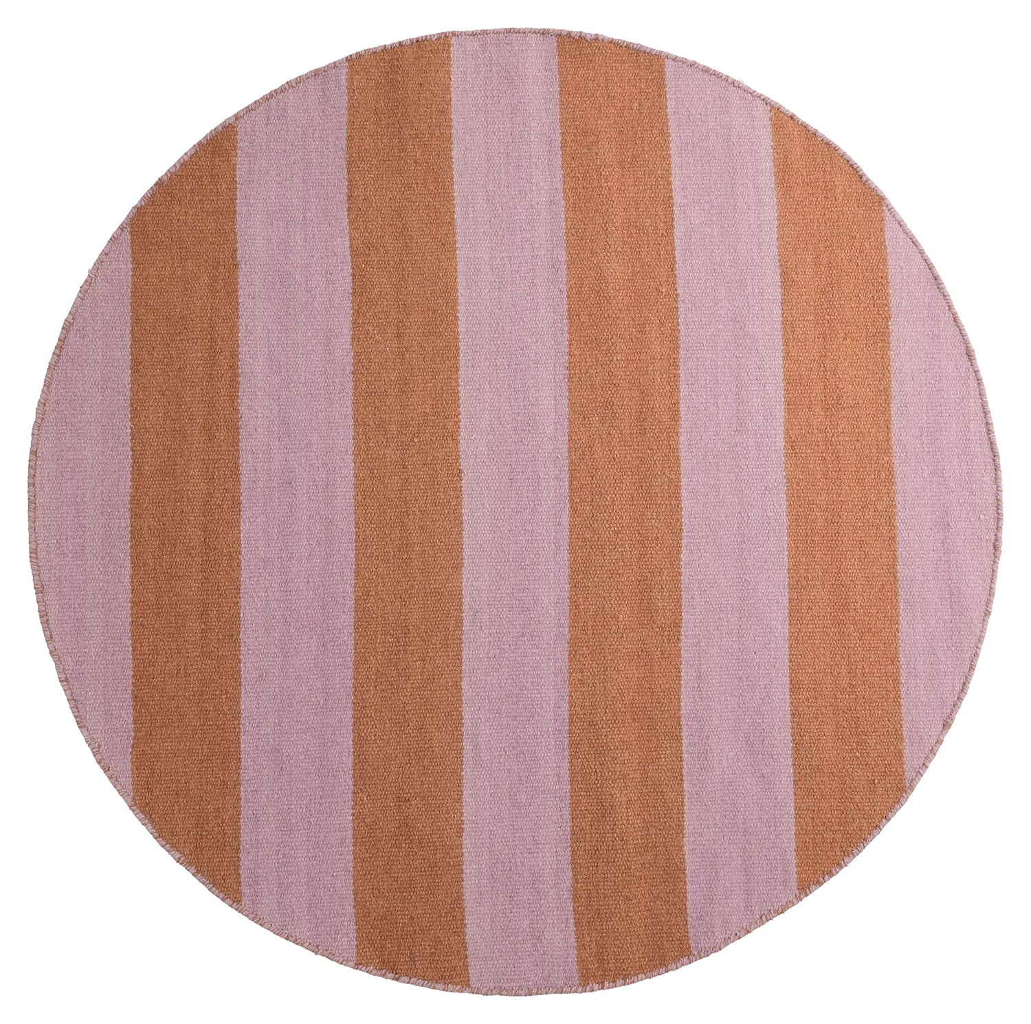 Tapis rond - Garine (orange/rose)