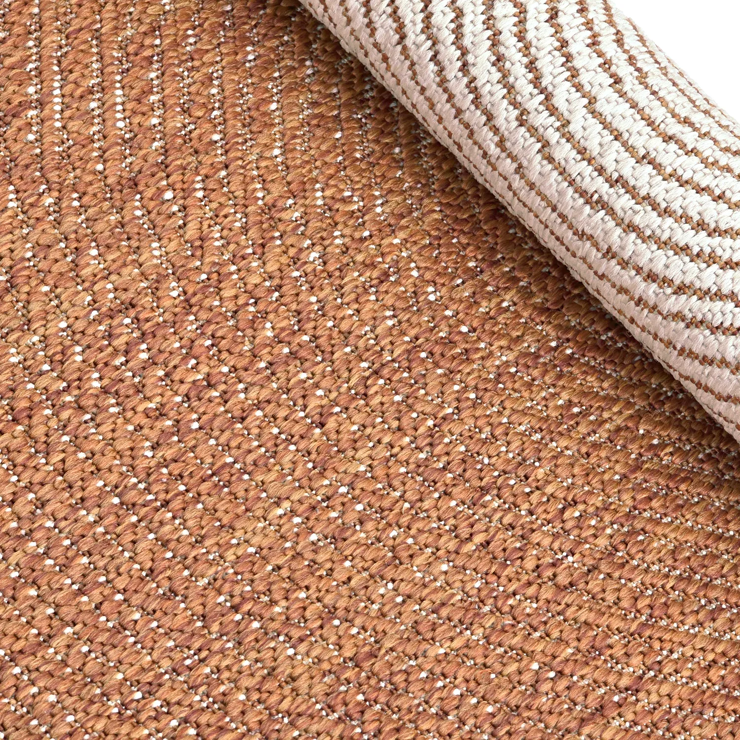 Tapis rond - Intérieur/Extérieur Arlo (orange)