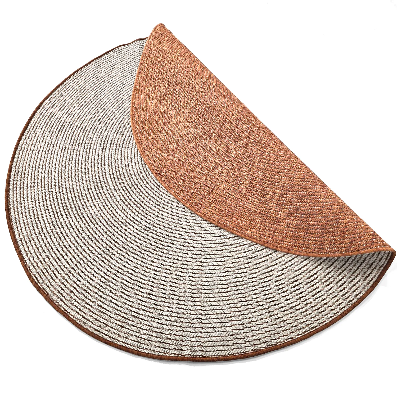 Tapis rond - Intérieur/Extérieur Arlo (orange)