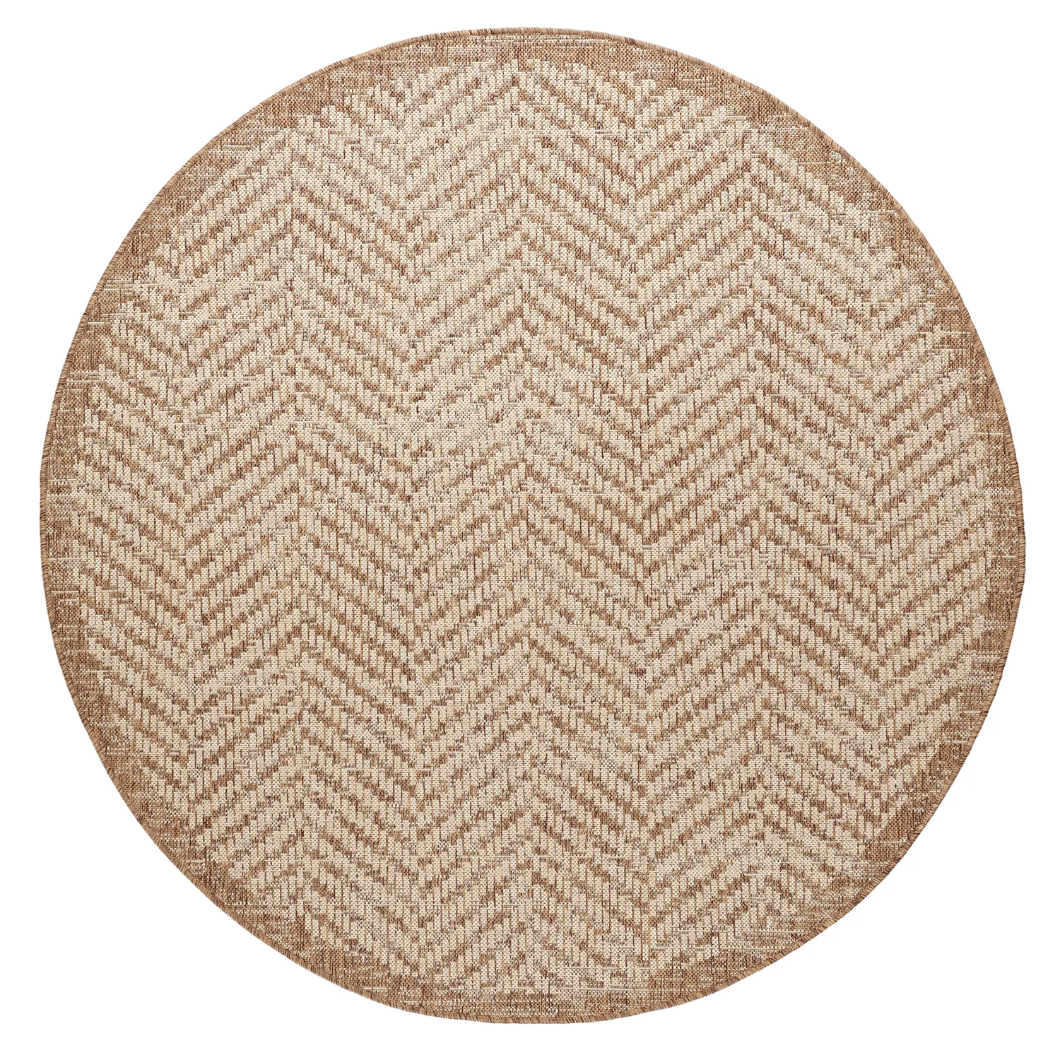 Tapis rond - Indoor/Outdoor Donora (marron)