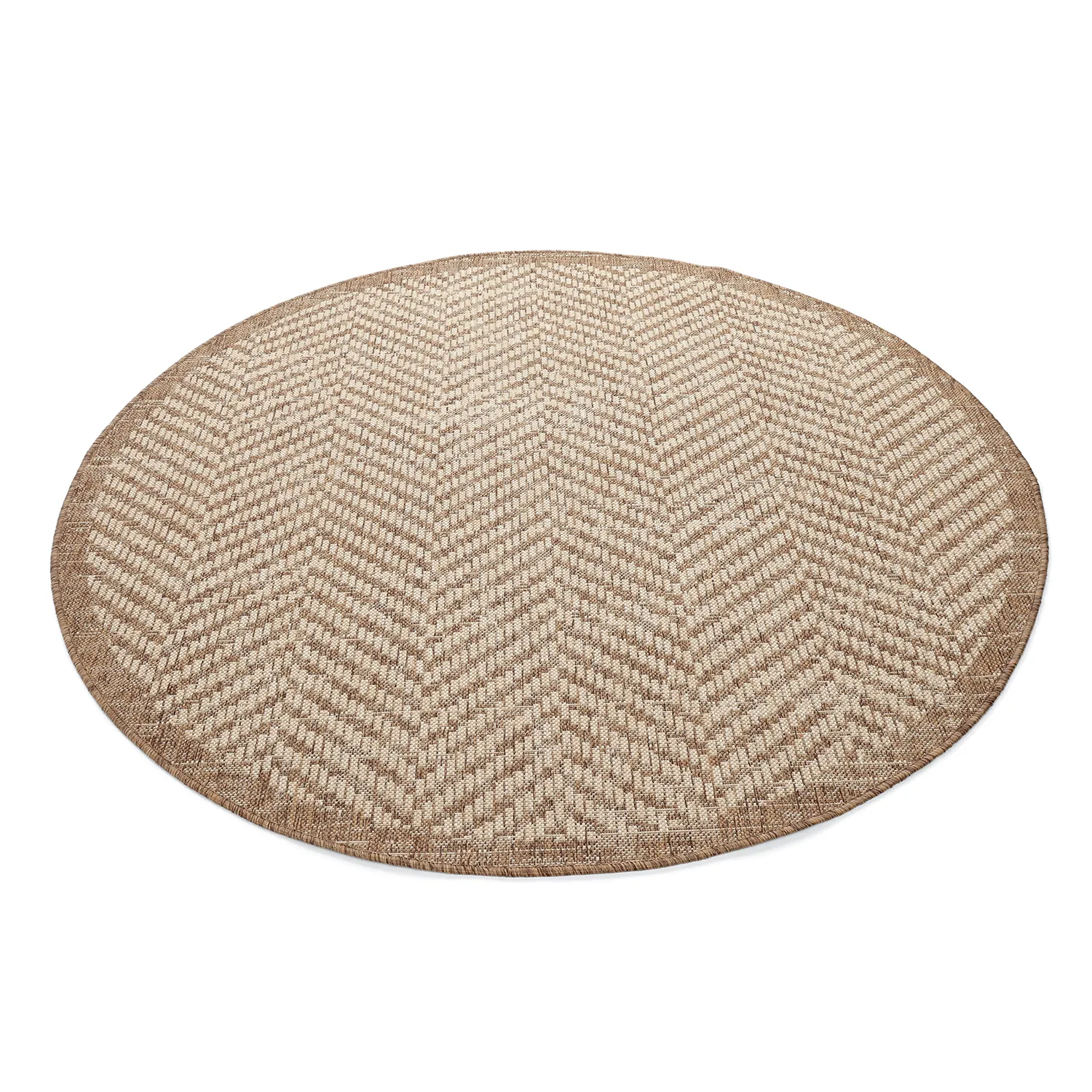 Tapis rond - Indoor/Outdoor Donora (marron)