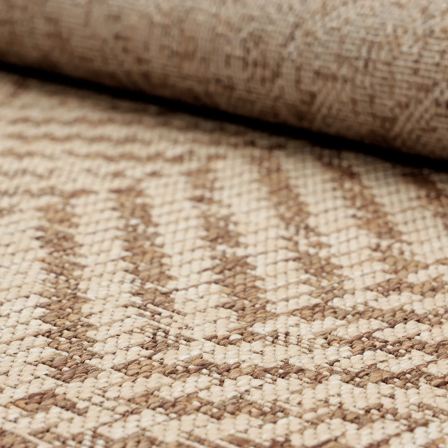 Tapis rond - Indoor/Outdoor Donora (marron)