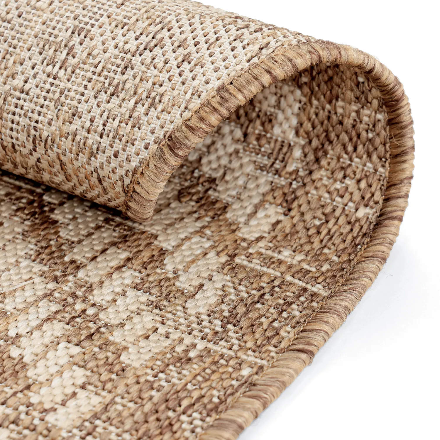 Tapis rond - Indoor/Outdoor Donora (marron)