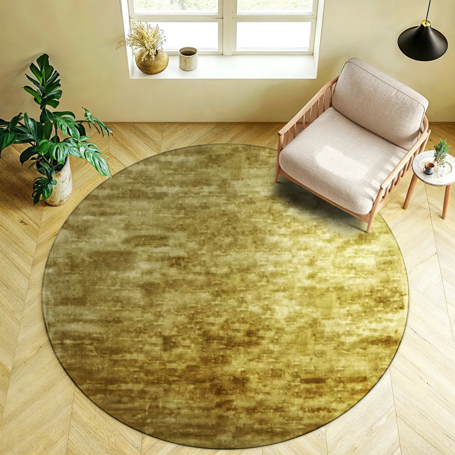 Tapis rond - Jodhpur Special Luxury Edition (doré)