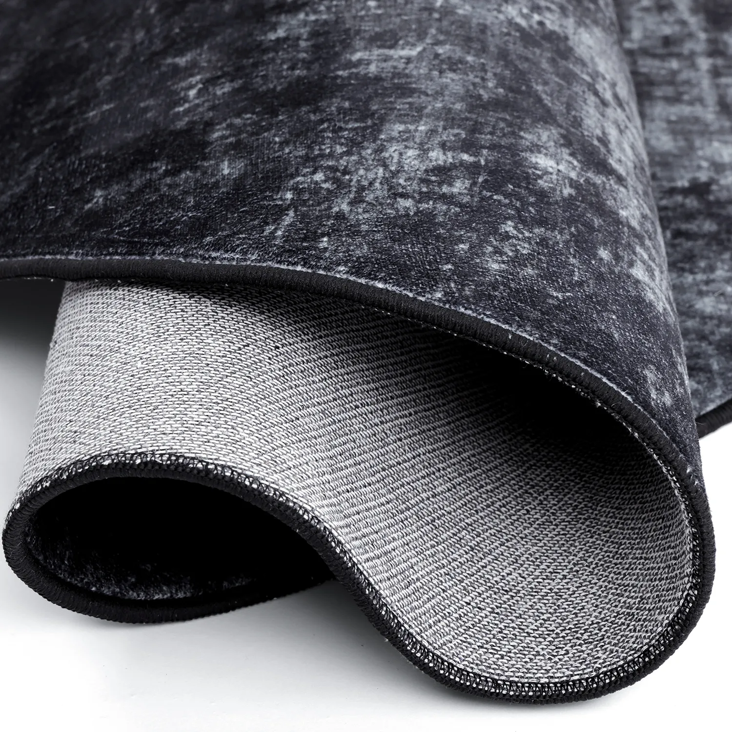 Tapis rond - Lynton (noir)