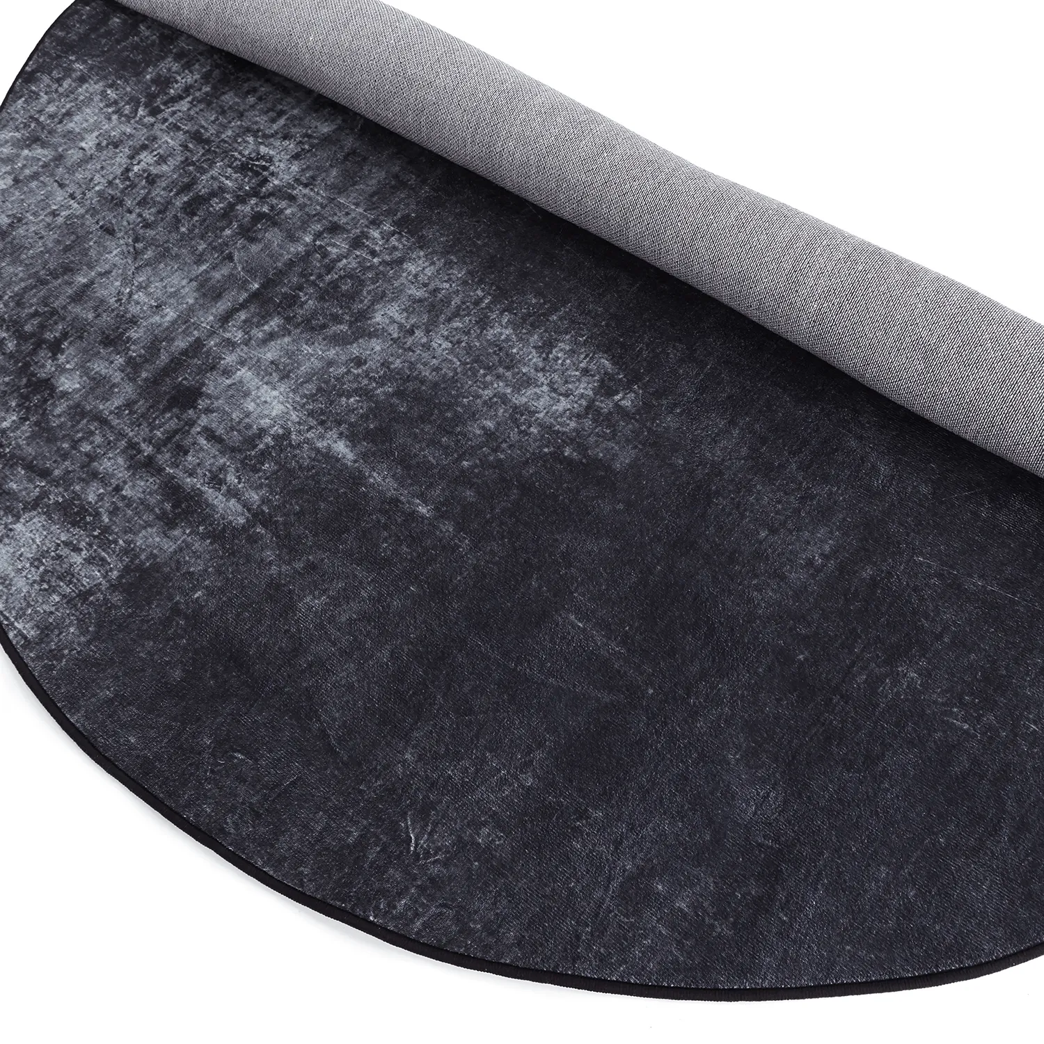Tapis rond - Lynton (noir)