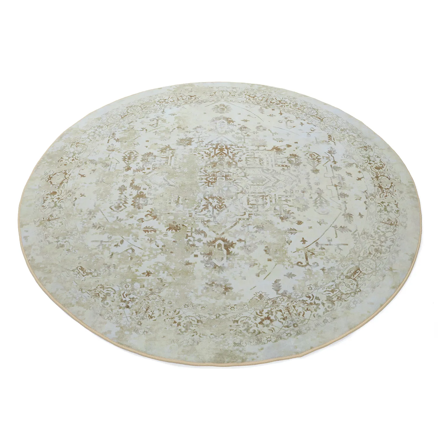 Tapis rond - Mateur (beige)