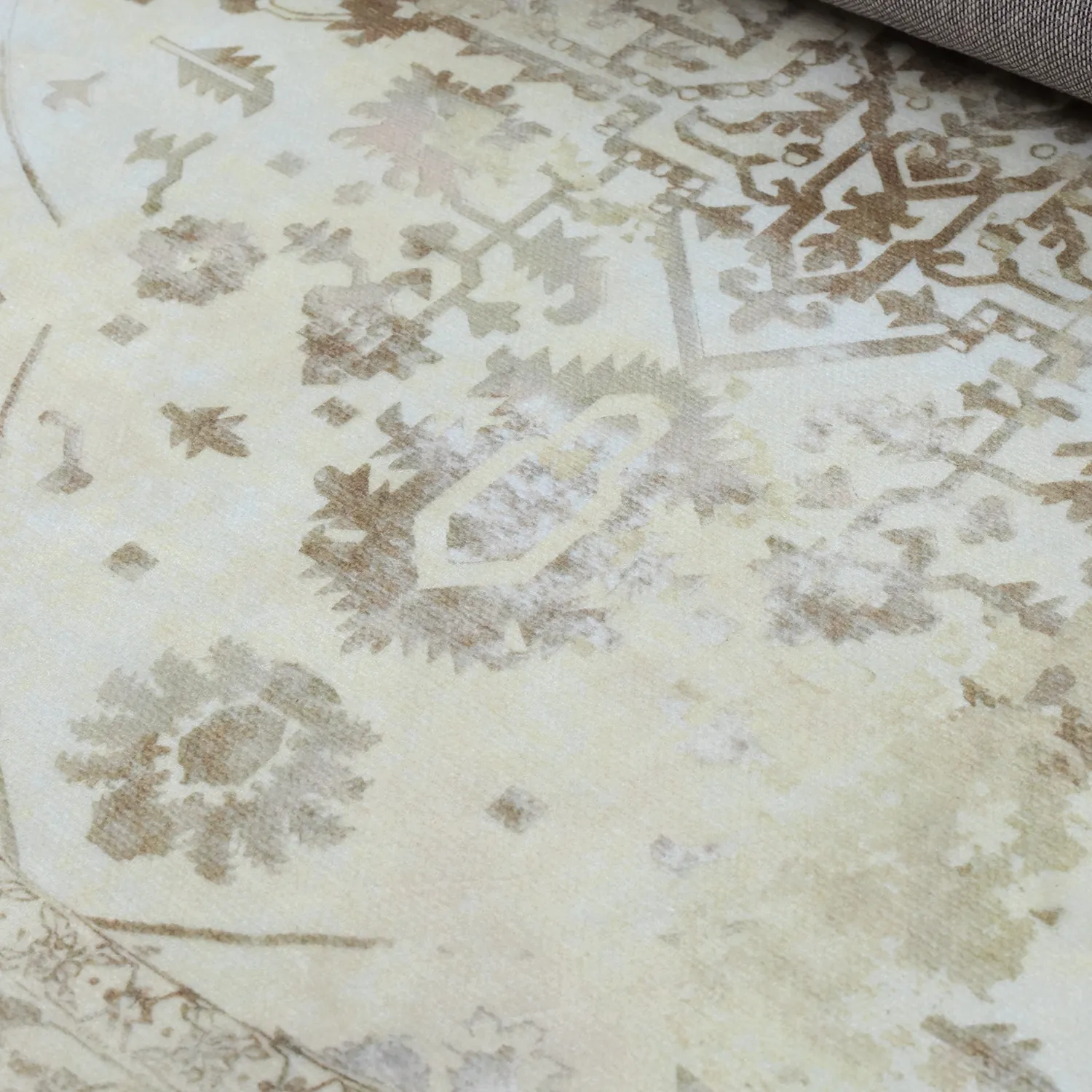 Tapis rond - Mateur (beige)