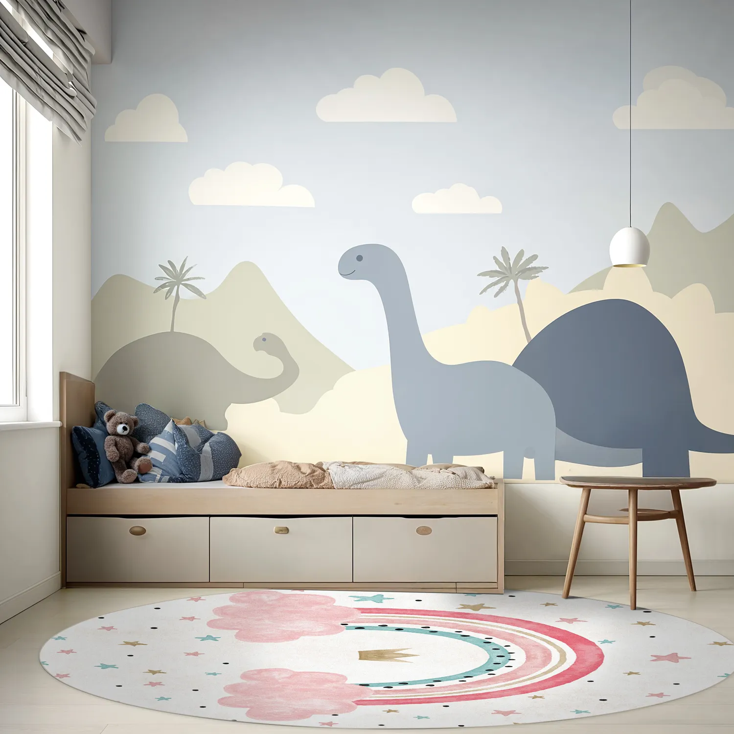 Tapis rond - Rainbow (multicolore)