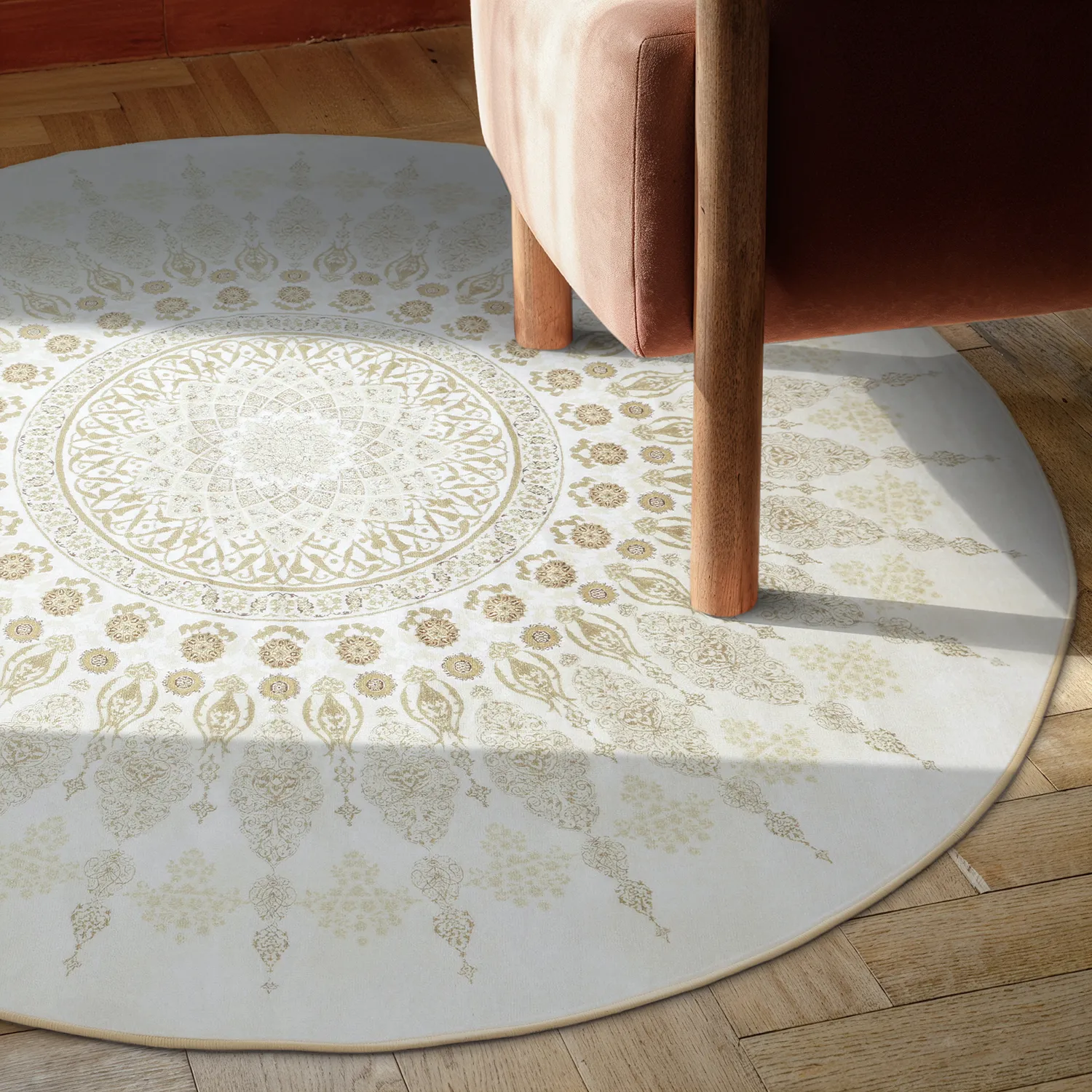Tapis rond - Sandrigo (beige)