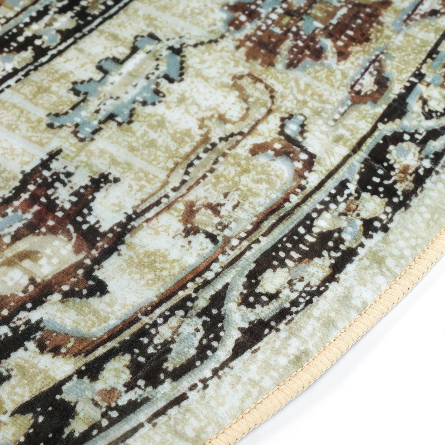 Tapis rond - Siliana (beige)