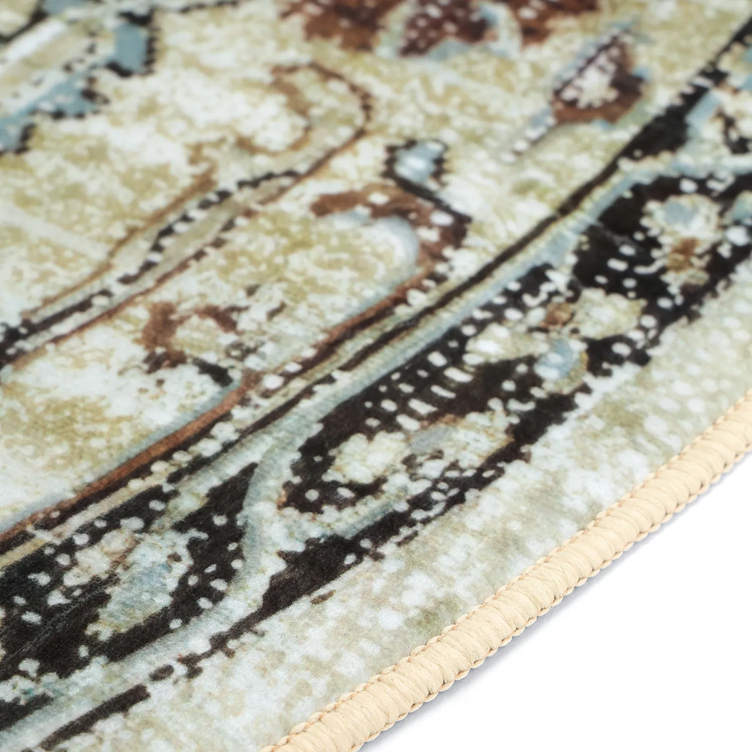 Tapis rond - Siliana (beige)