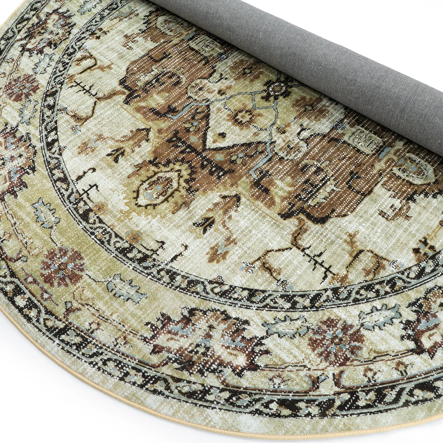 Tapis rond - Siliana (beige)