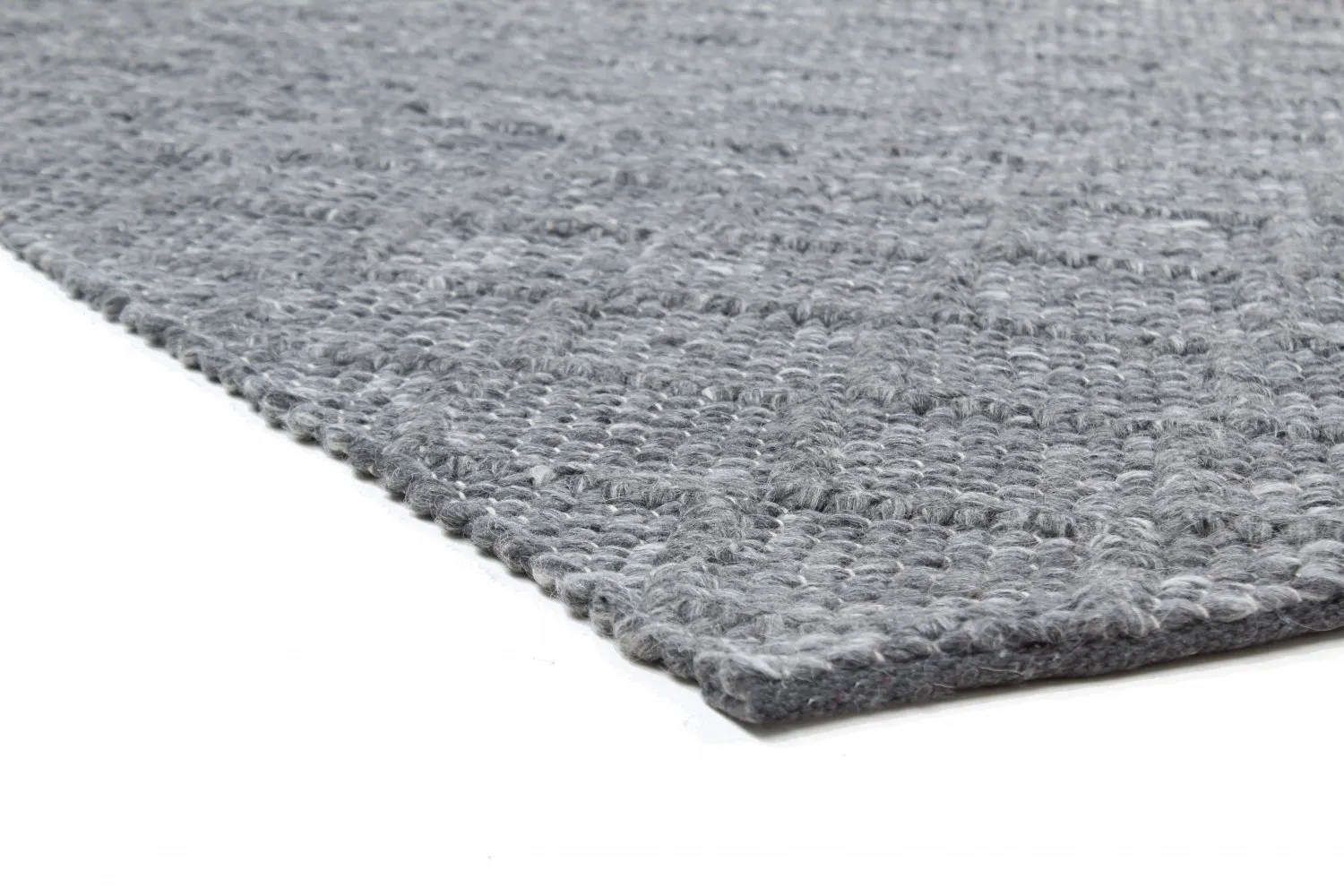 Tapis en laine - Rut (gris foncé)