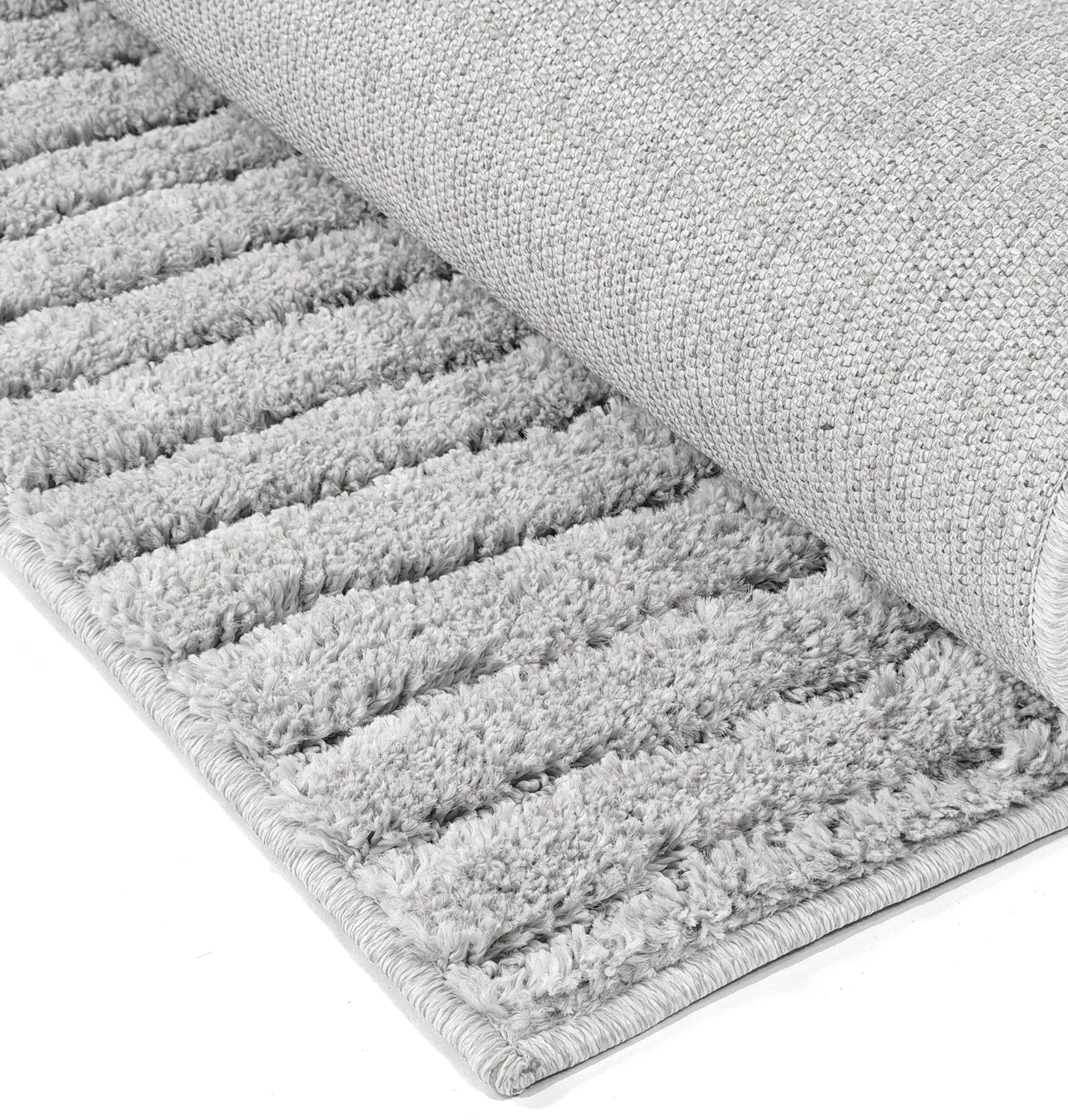 Tapis à poils longs - Wendy (gris clair)