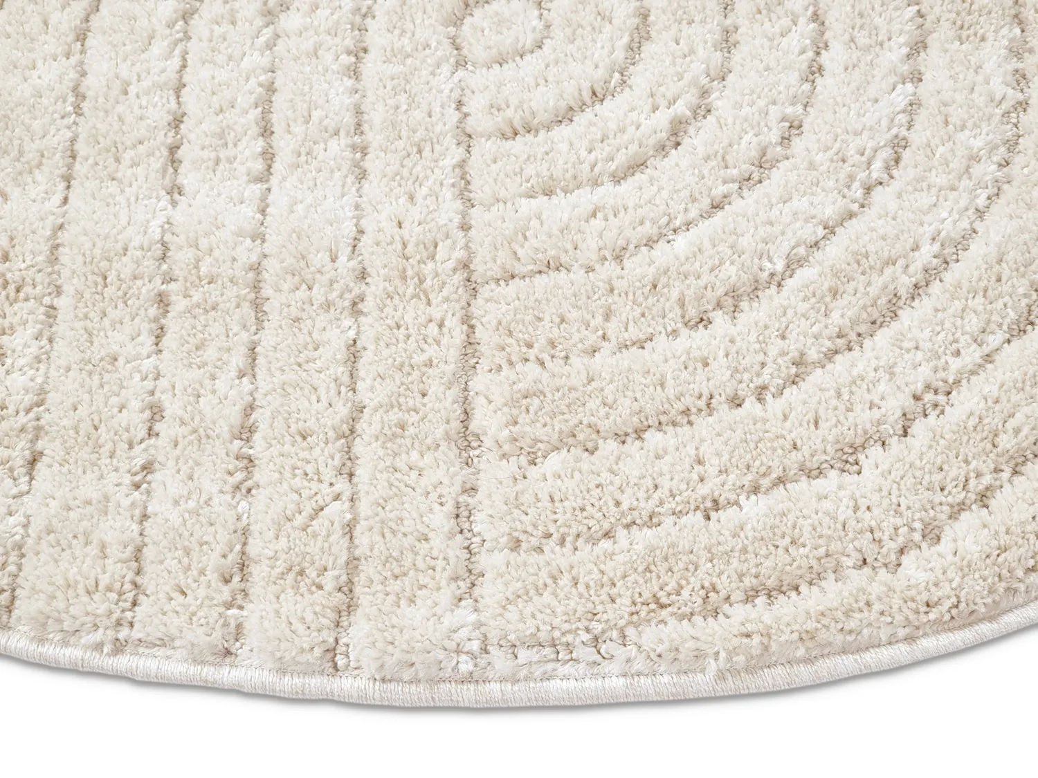 Tapis ronds - Wendy (blanc cassé)