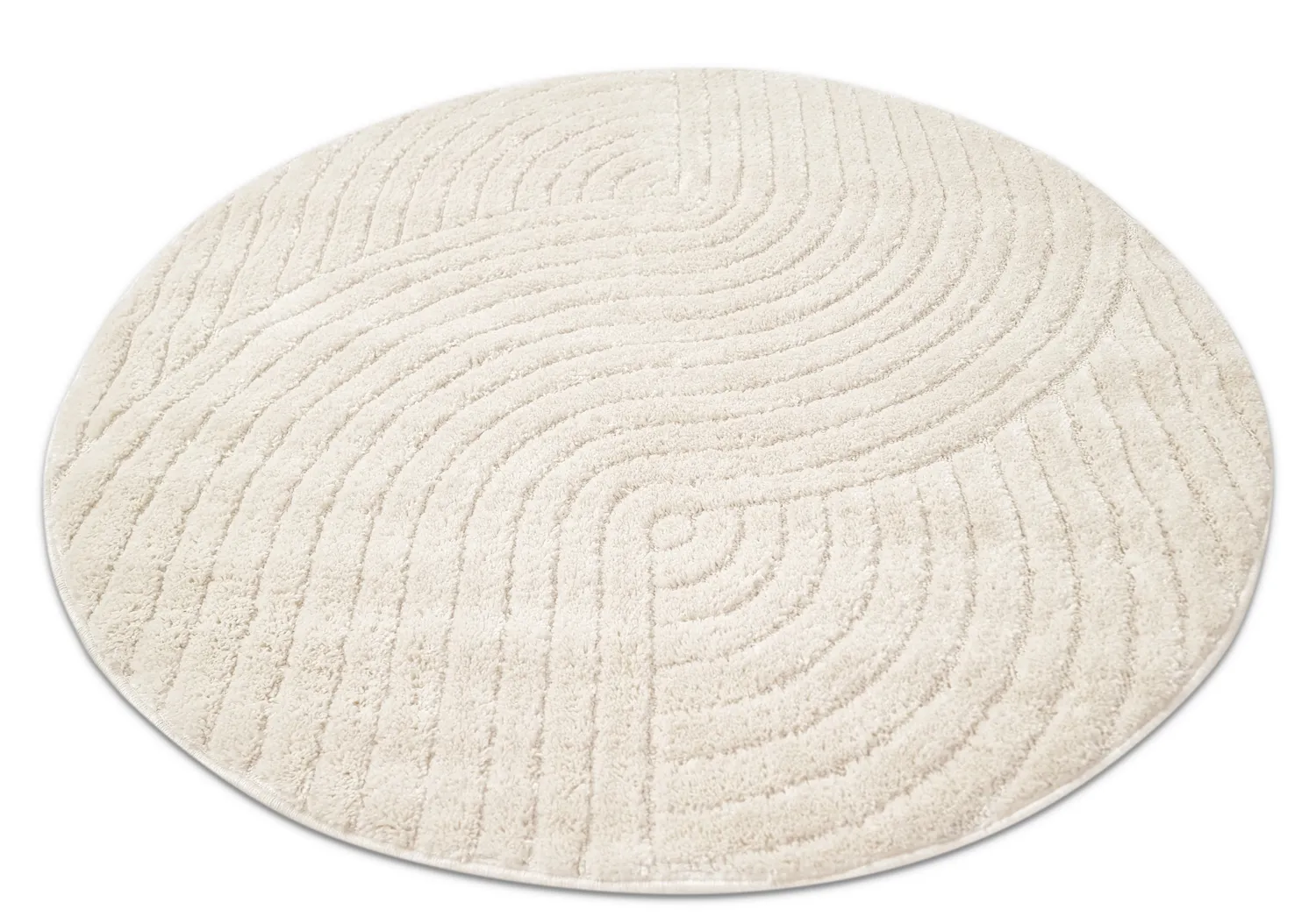 Tapis ronds - Wendy (blanc cassé)