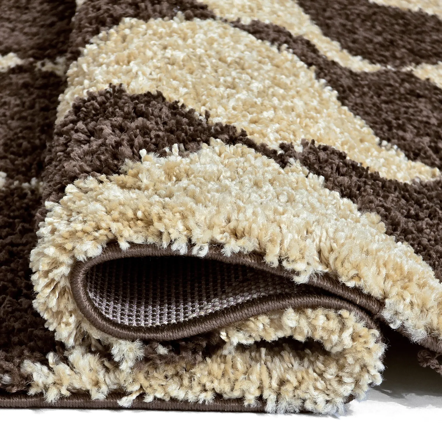 Tapis à poils longs - Albi (marron/beige)