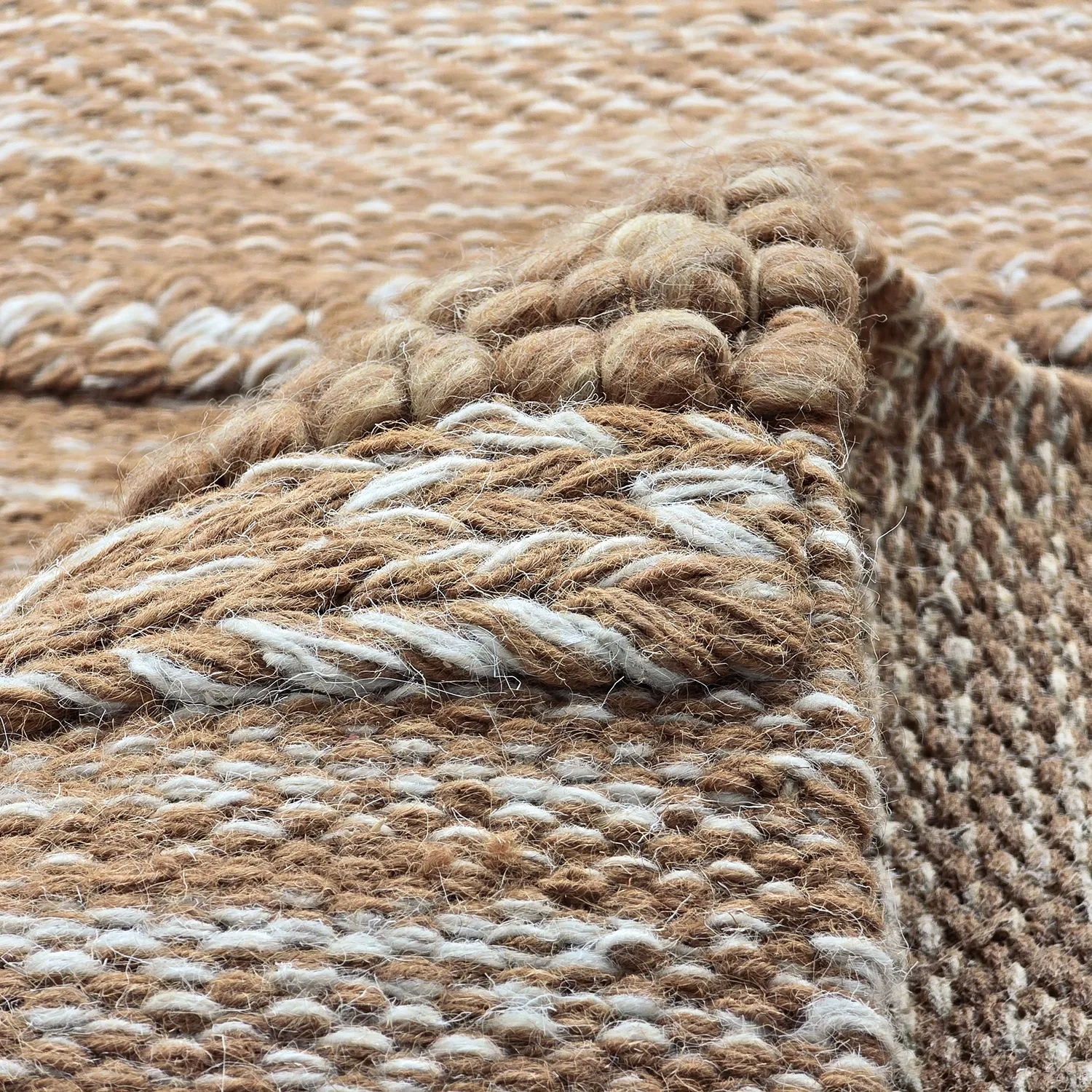 Tapis de laine - Almaty (marron clair)