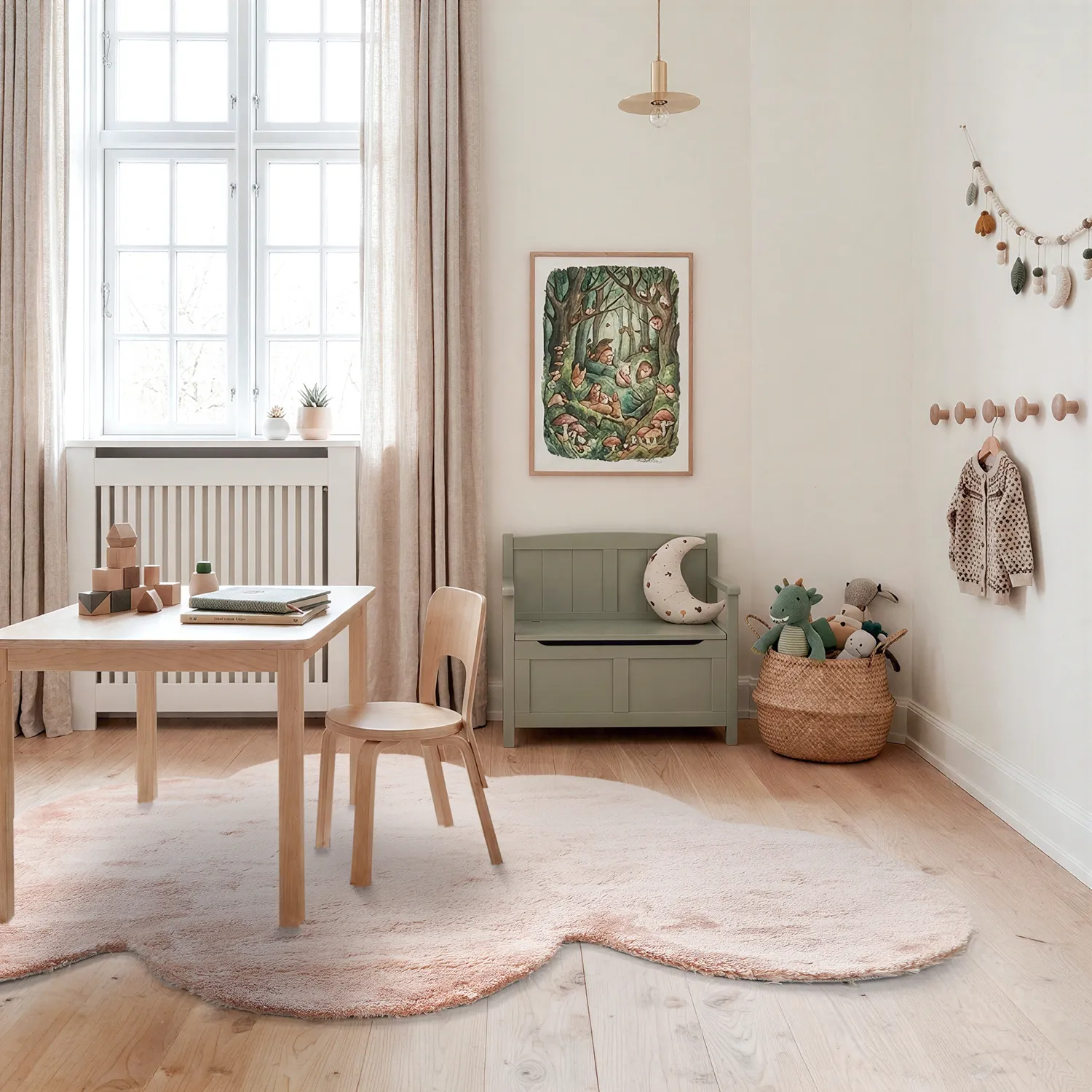Tapis Enfant - Aranga Super Soft Cloud (rose)