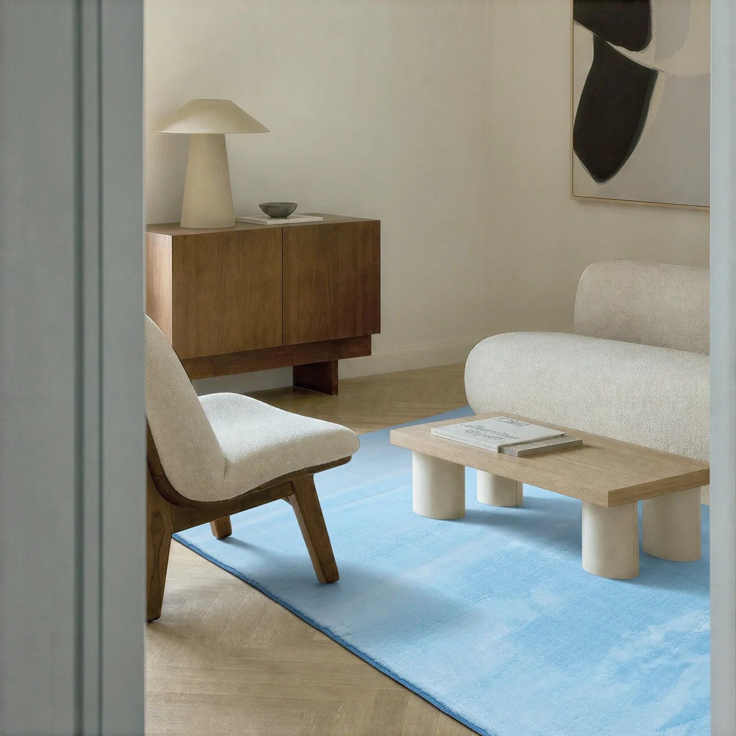 Tapis shaggy - Aranga Super Soft Fur (bleu clair)