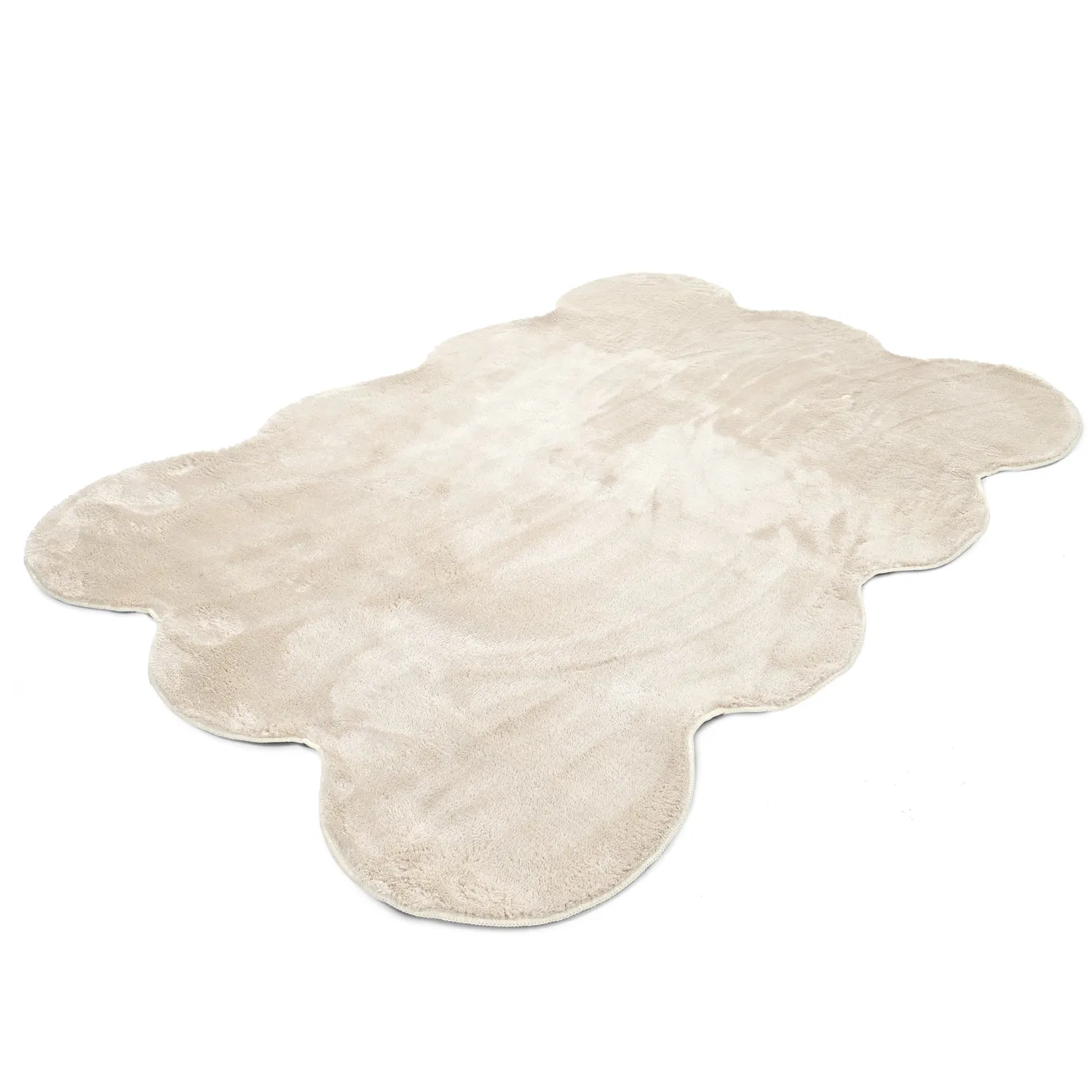 Tapis shaggy ondulé - Aranga Super Soft Fur (beige)