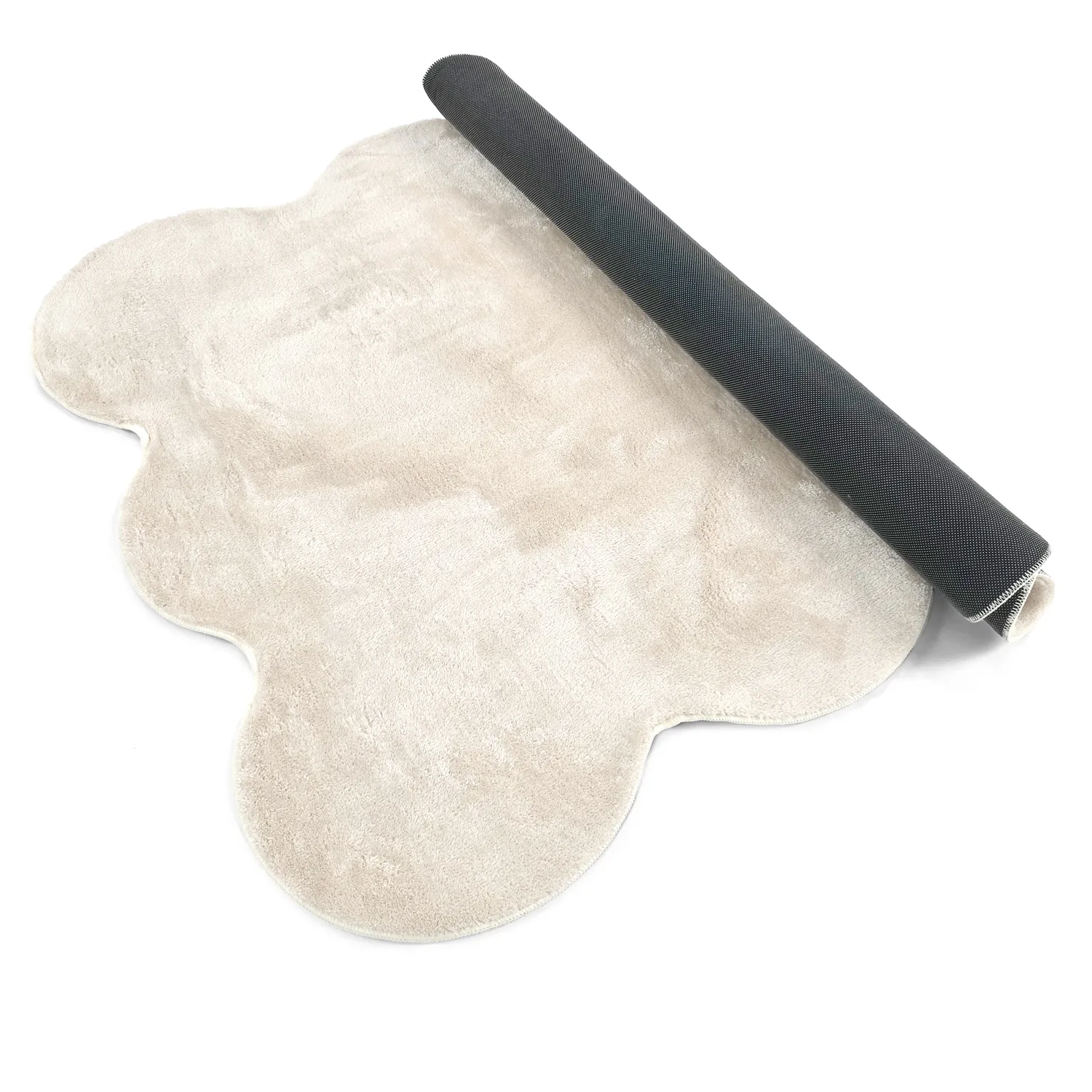 Tapis shaggy ondulé - Aranga Super Soft Fur (beige)