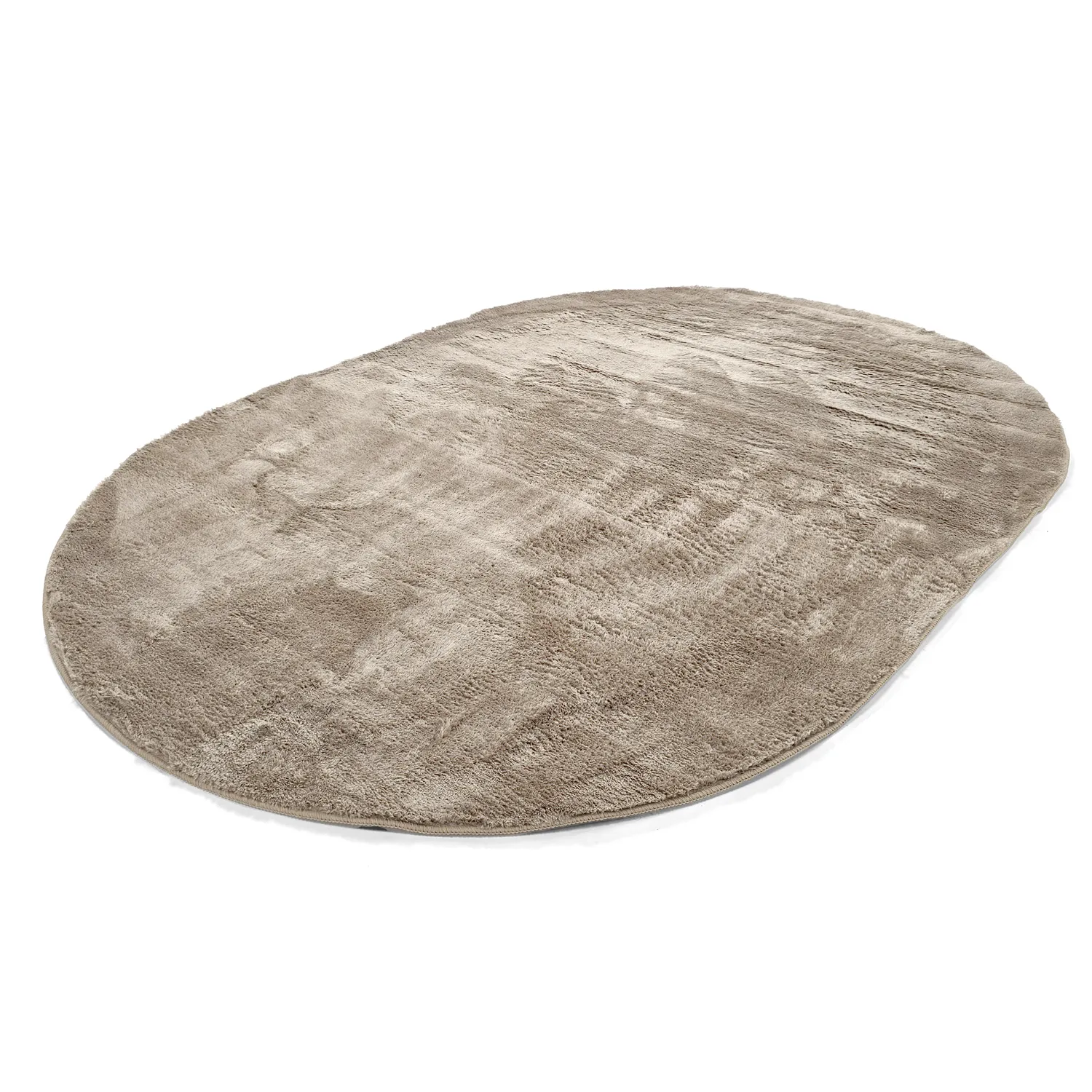 Tapis shaggy ovale - Aranga Super Soft Fur (marron)