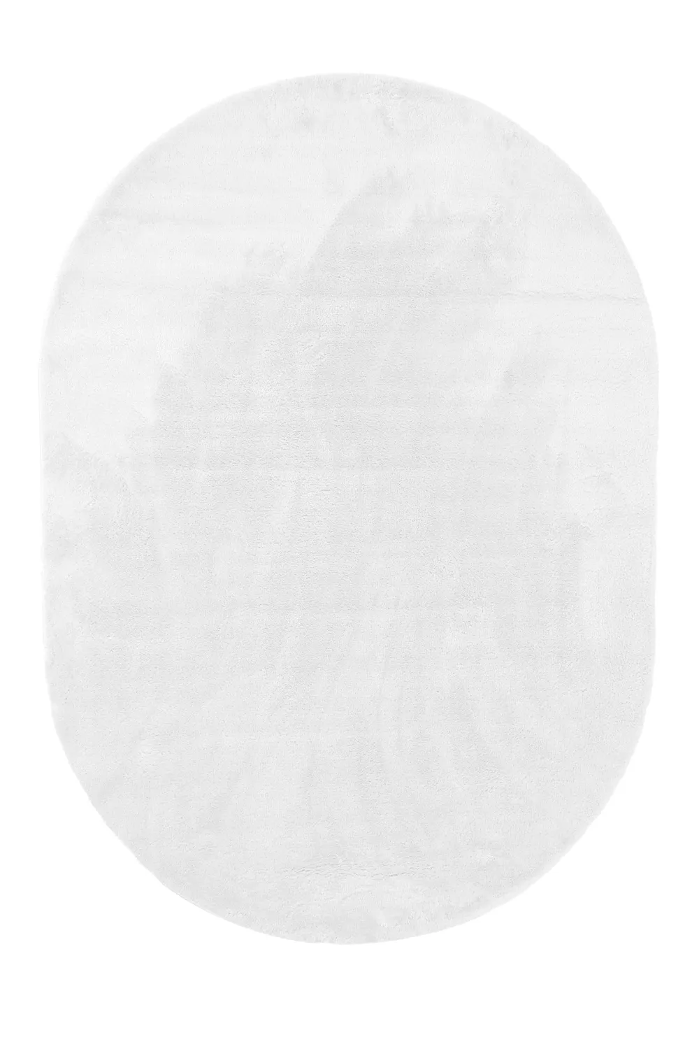 Tapis shaggy ovale - Aranga Super Soft Fur (blanc)