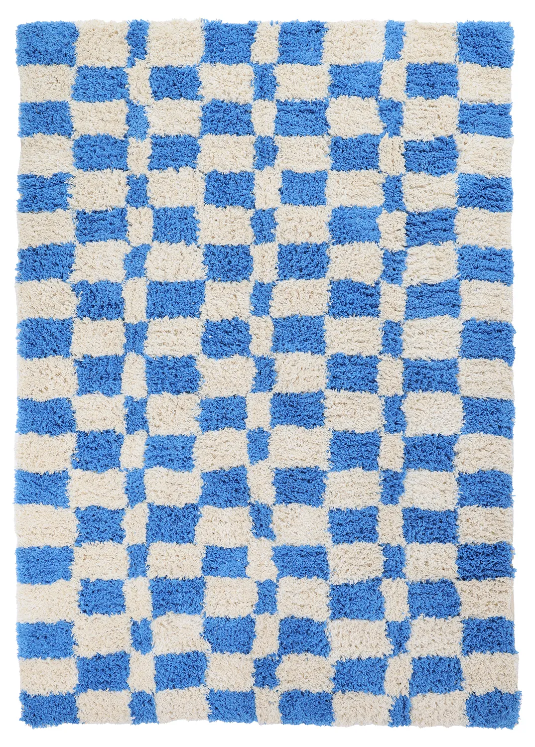 Tapis shaggy - Atrani Natural Cotton Shaggy (bleu)