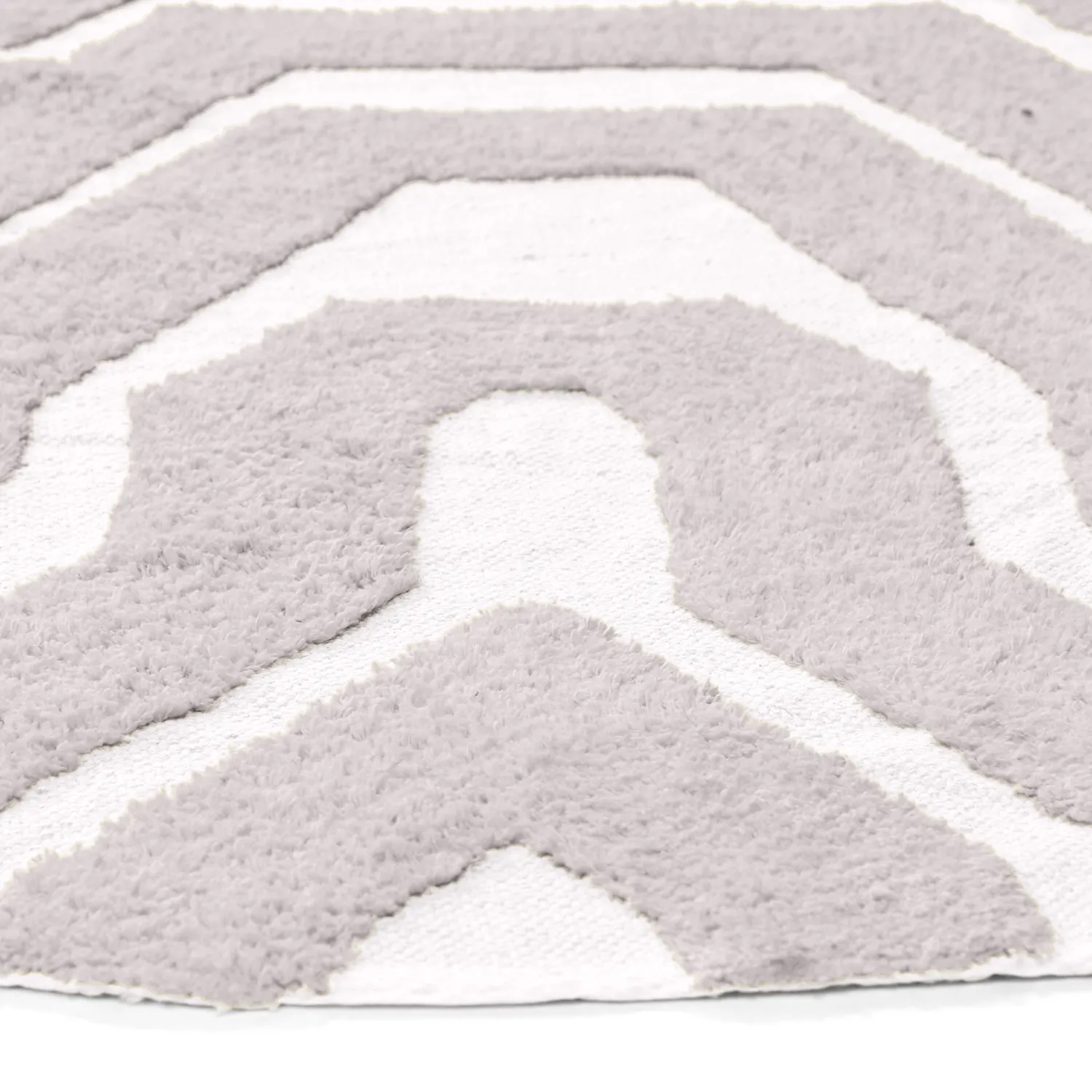 Tapis rond - Callista Natural Cotton Shaggy (taupe)