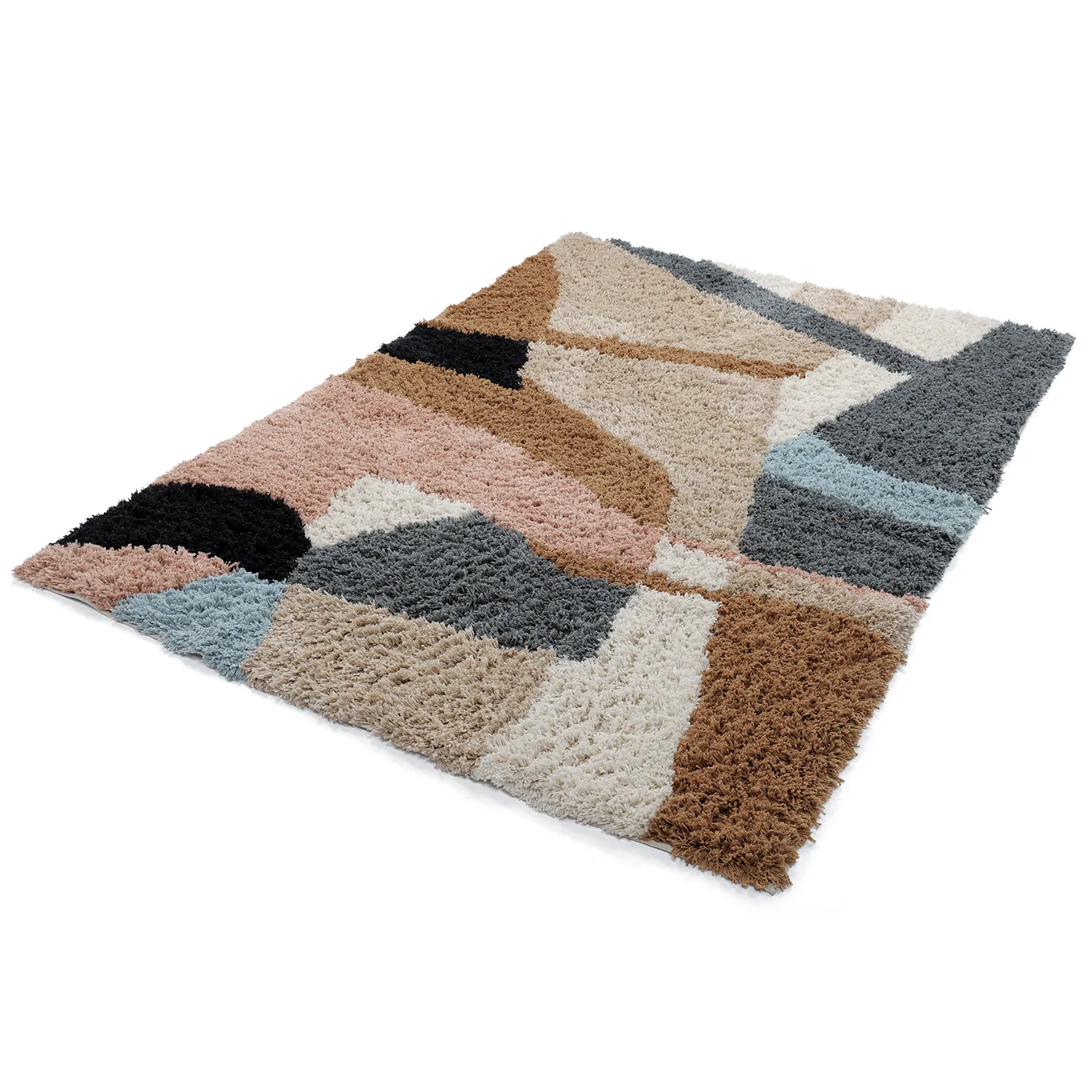 Tapis shaggy - Cefalu Natural Cotton Shaggy (multicolore)