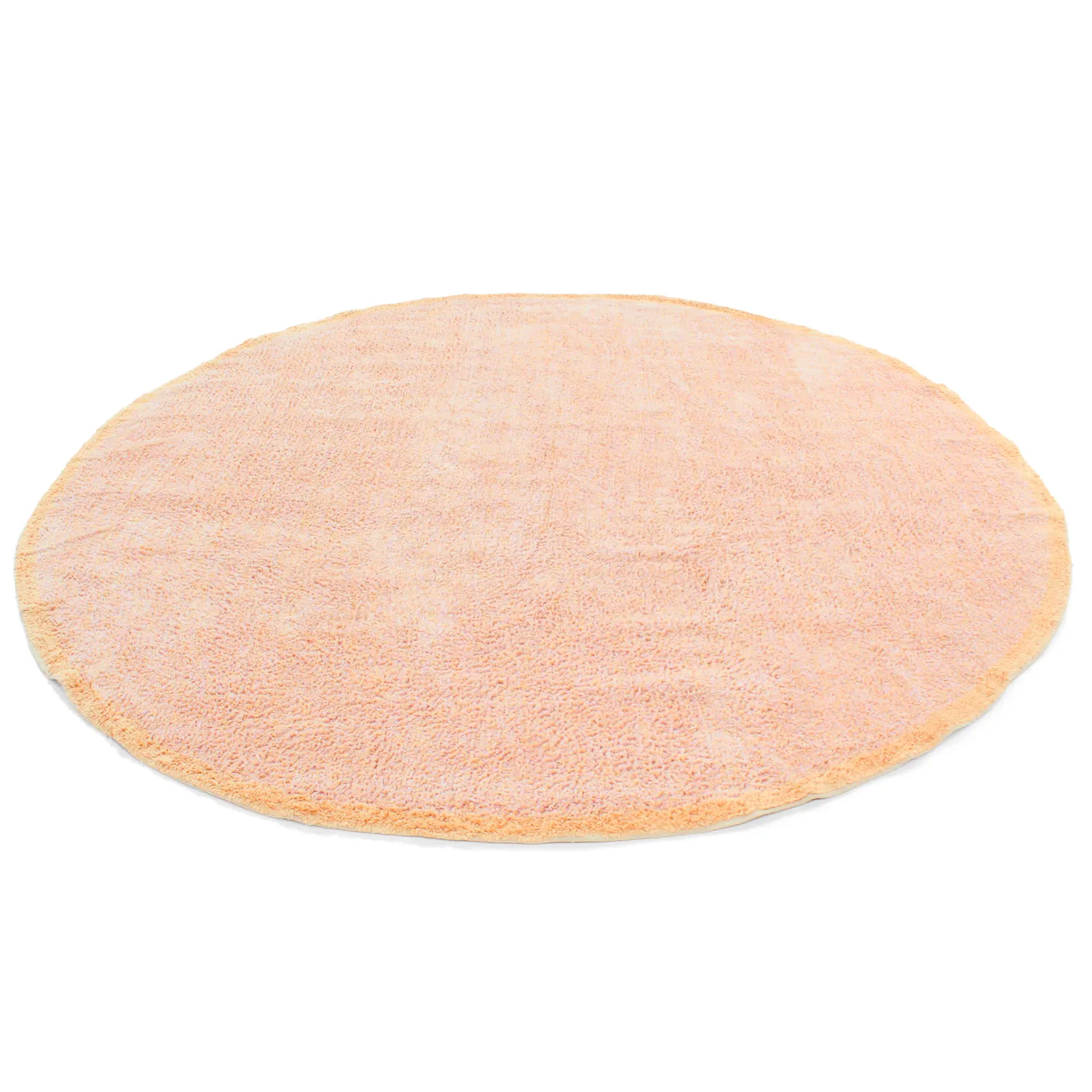 Tapis rond - Celina Natural Cotton Shaggy (rose/beige)
