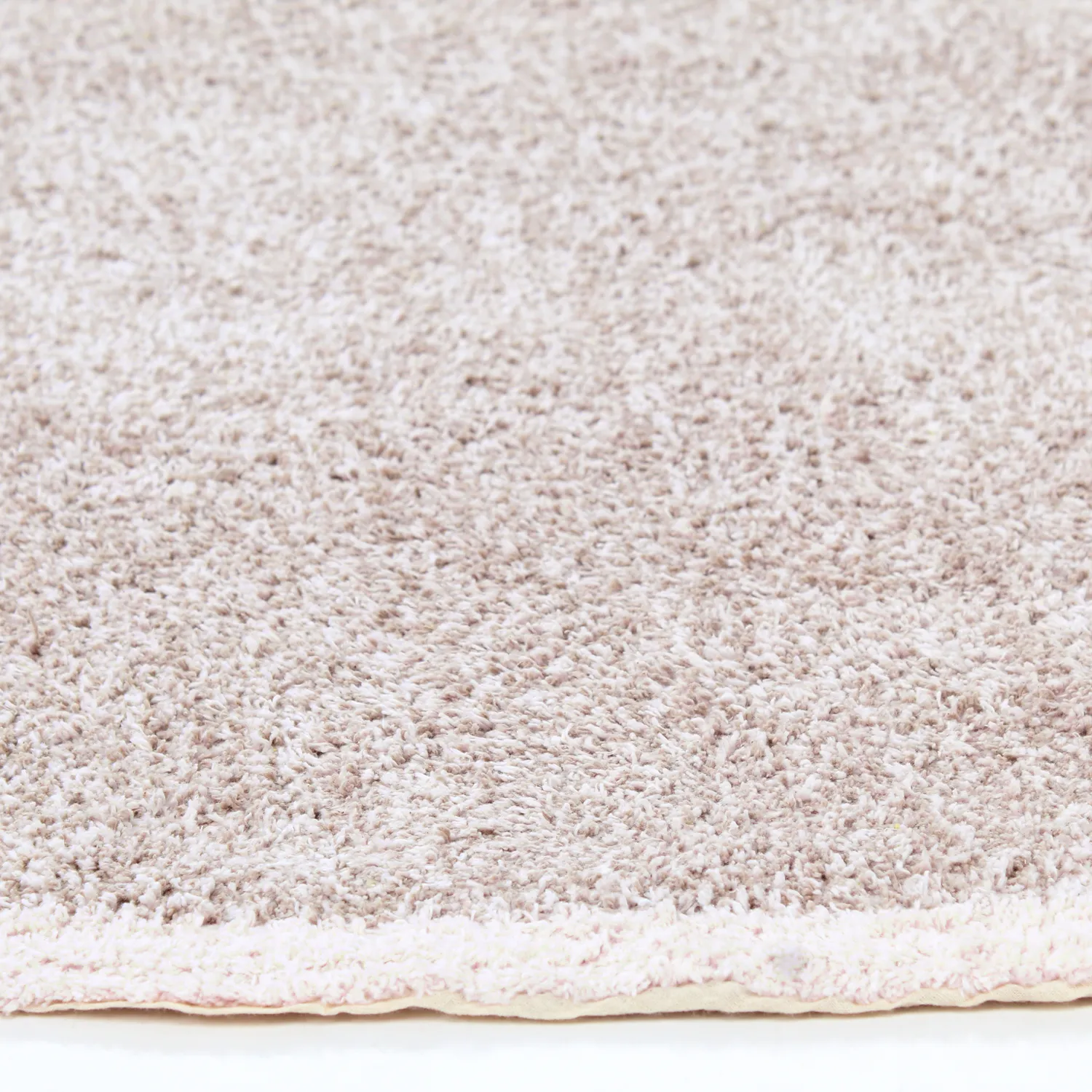Tapis rond - Celina Natural Cotton Shaggy (taupe/lavande)