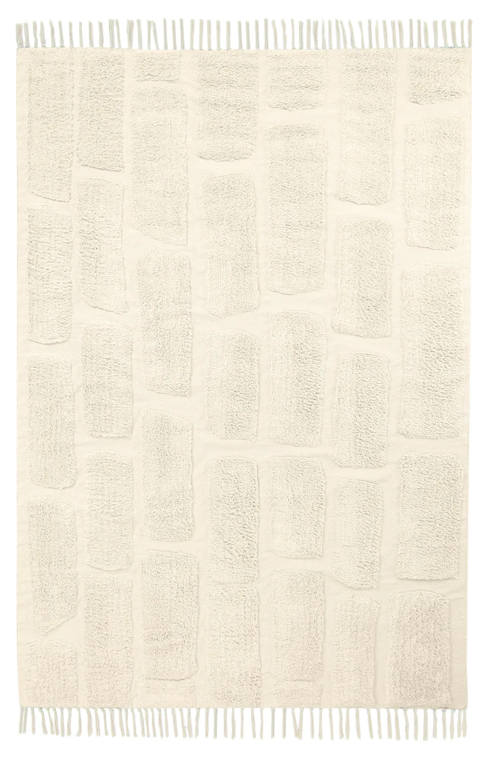 Tapis à poils longs - Cyrus Natural Cotton Shaggy (beige)