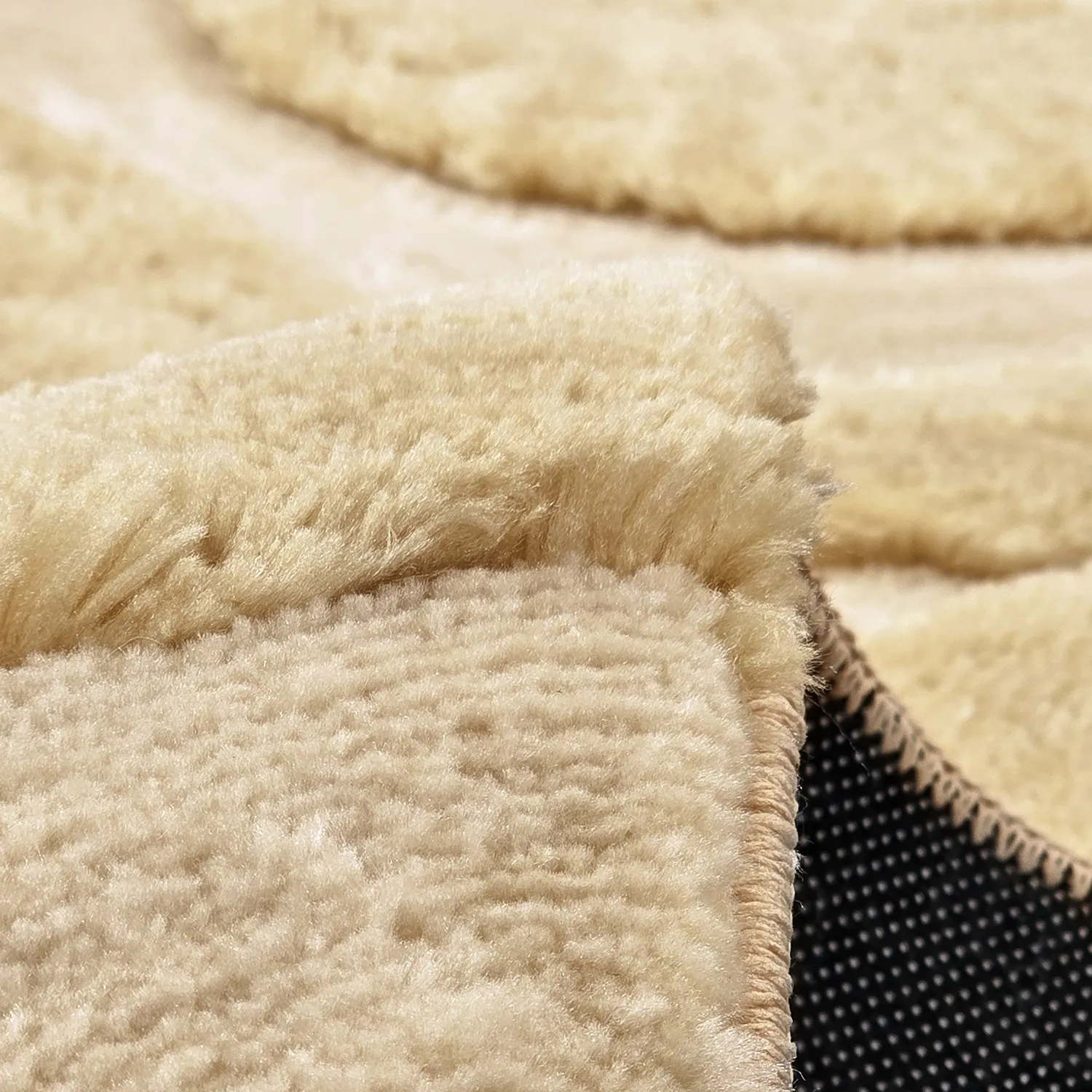 Tapis shaggy - Fergana (crème/beige)