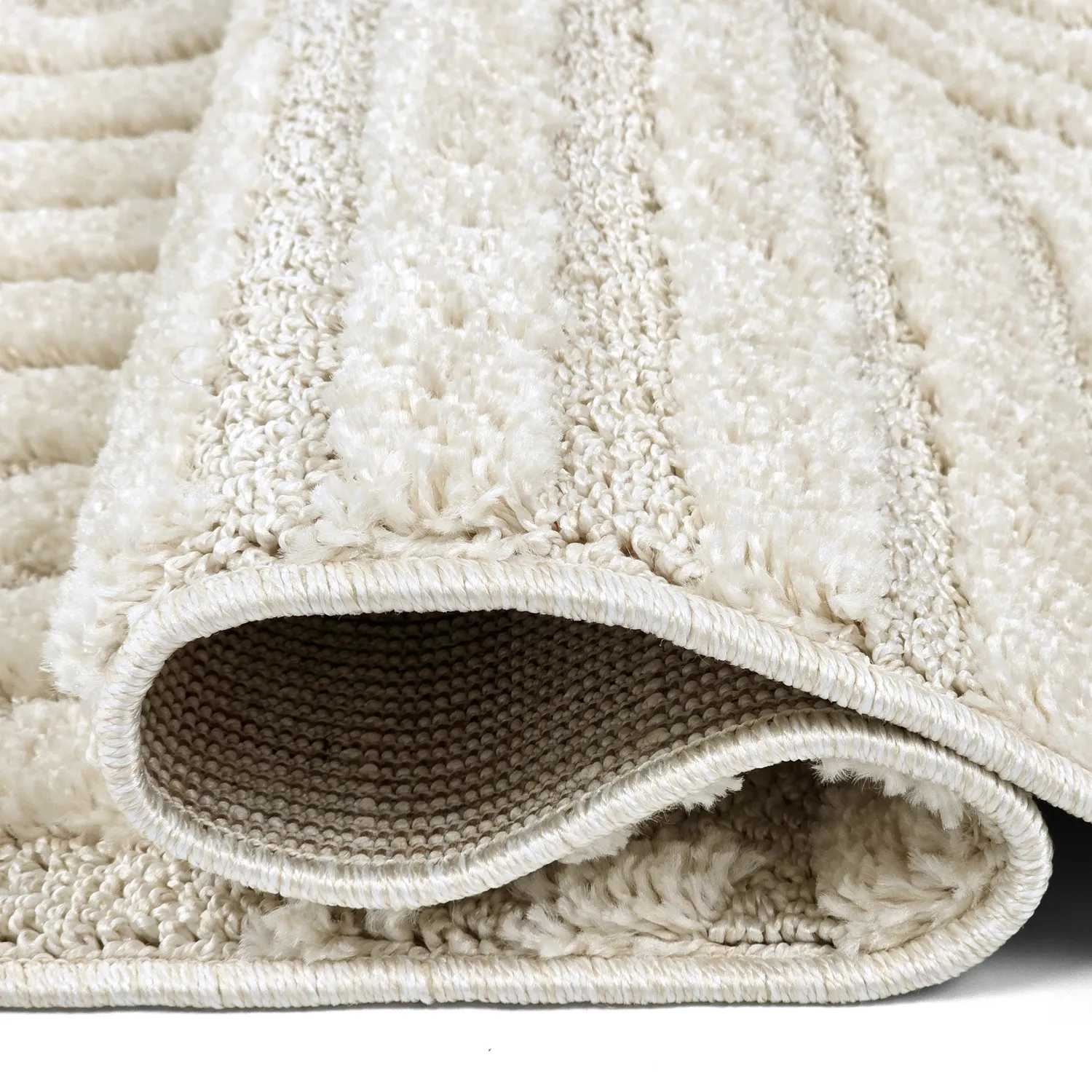 Tapis moelleux - Fukui (blanc cassé)