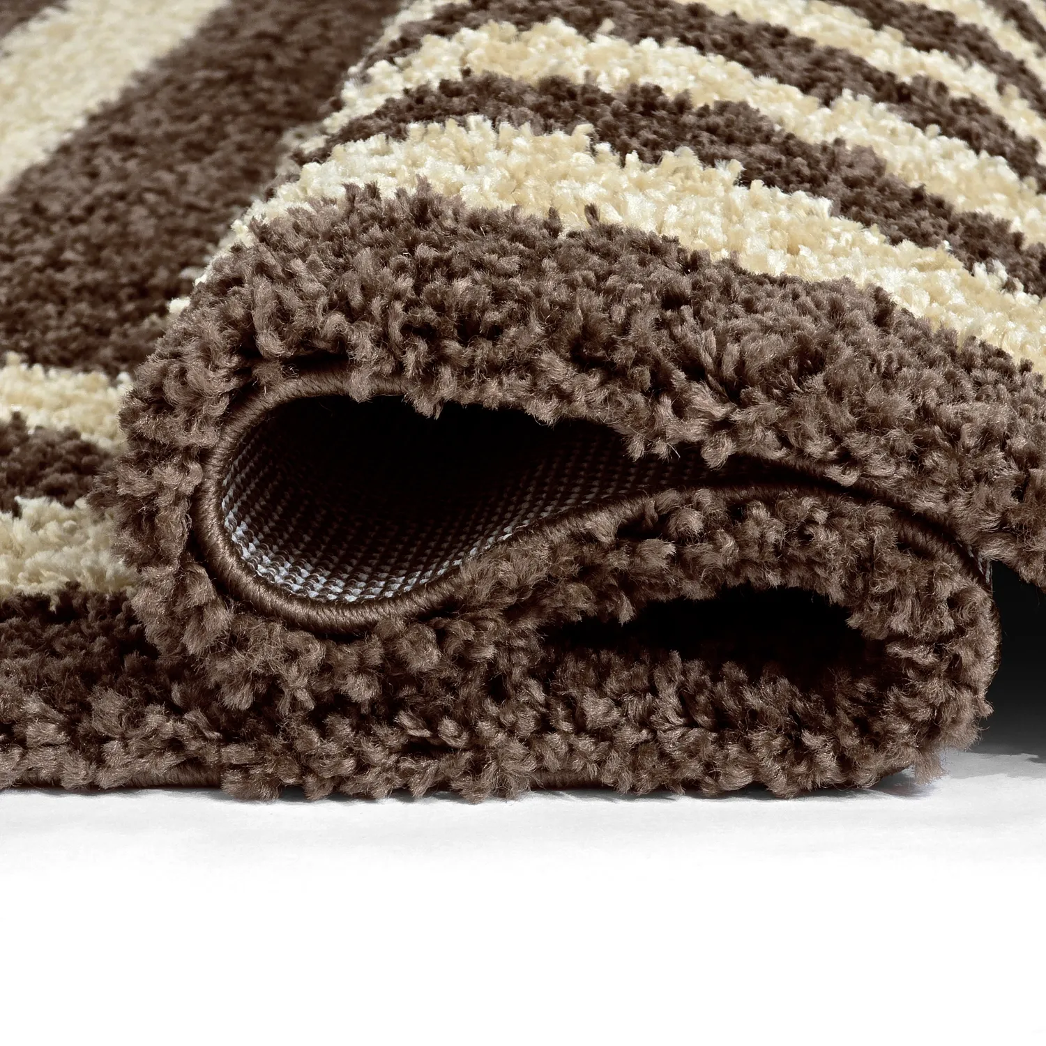 Tapis à poils longs - Imilchil (beige/marron)